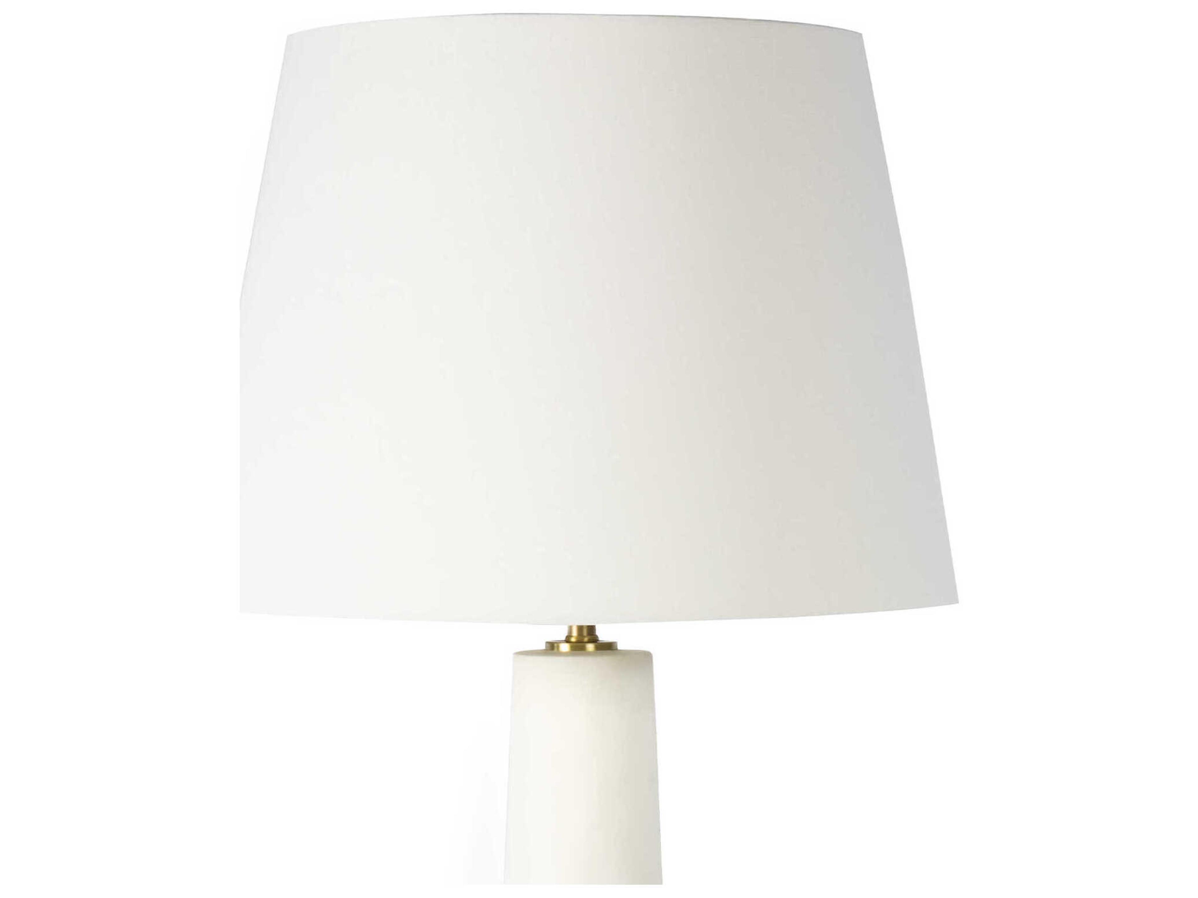 Regina Andrew White Brass Buffet Lamp