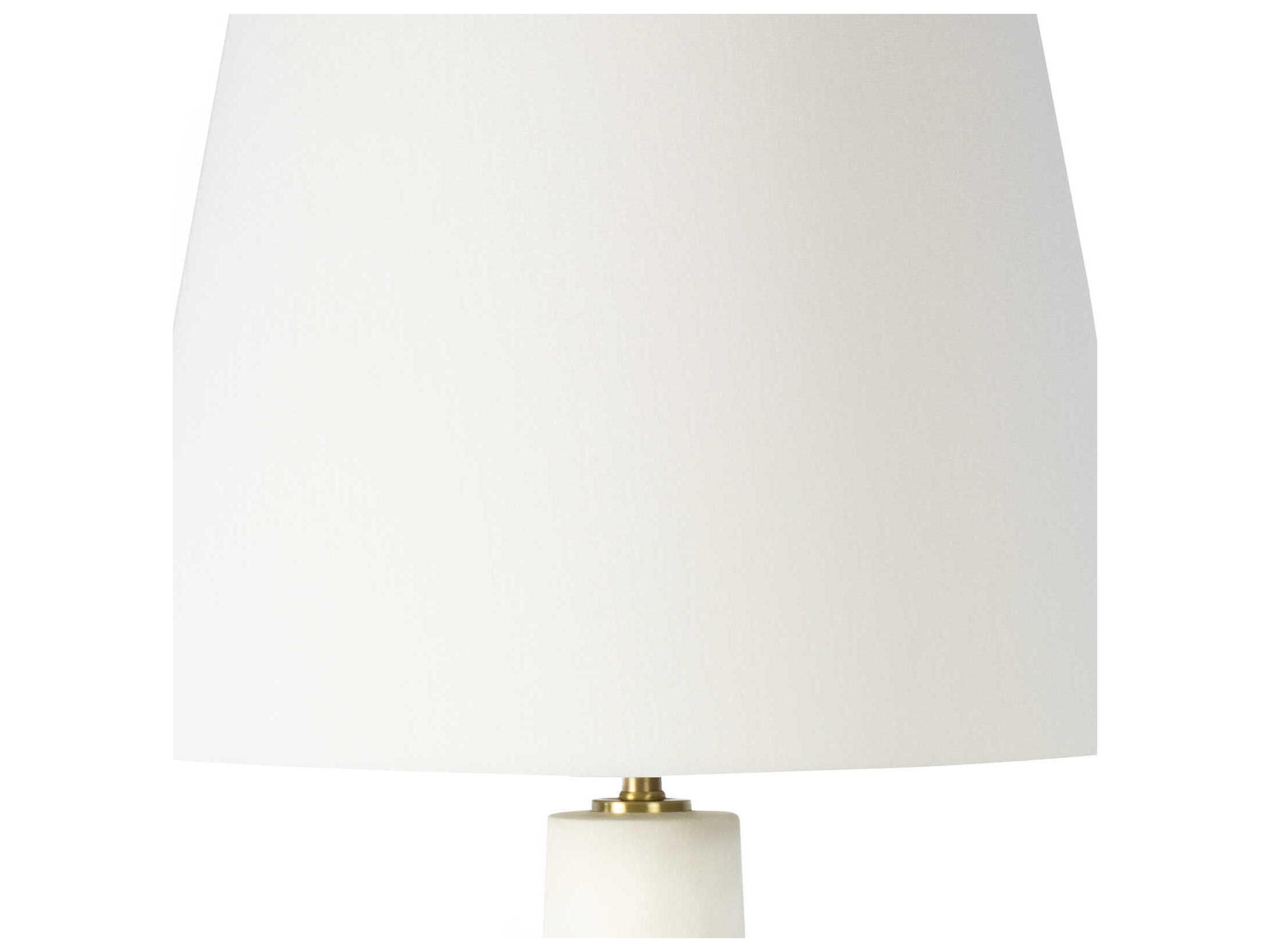 Regina Andrew White Brass Buffet Lamp