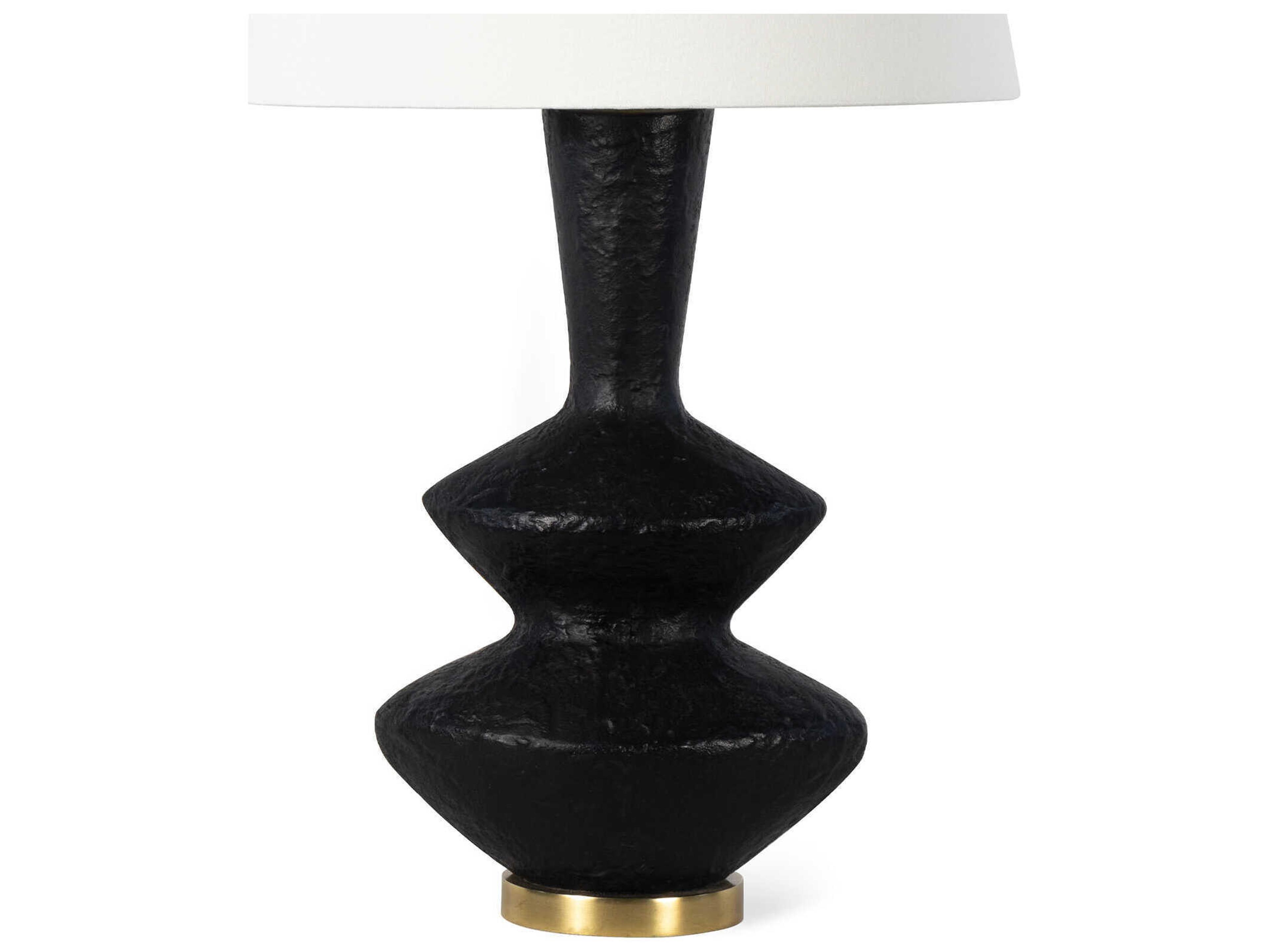 Regina Andrew Black Brass Buffet Lamp