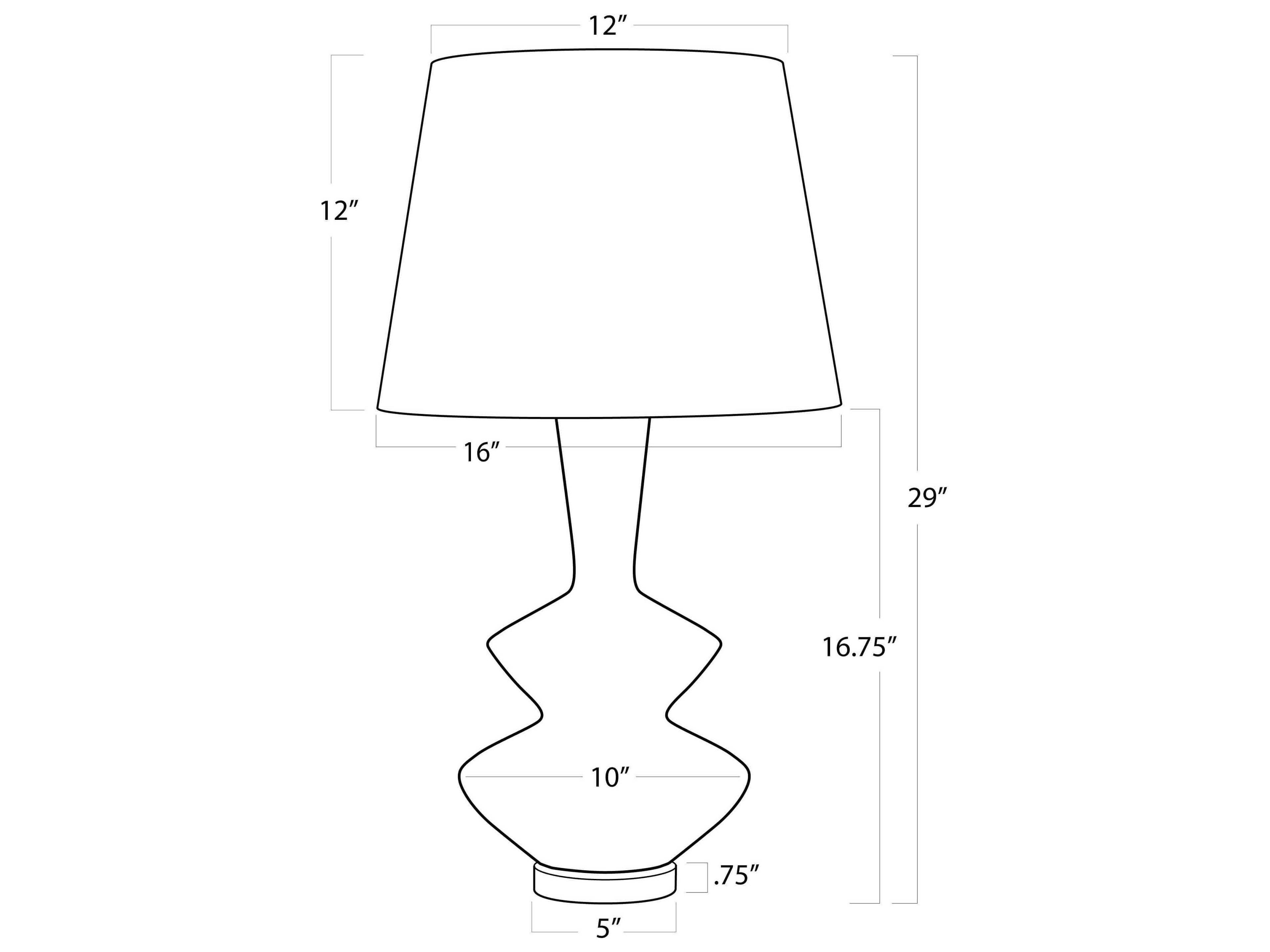 Regina Andrew Black Brass Buffet Lamp