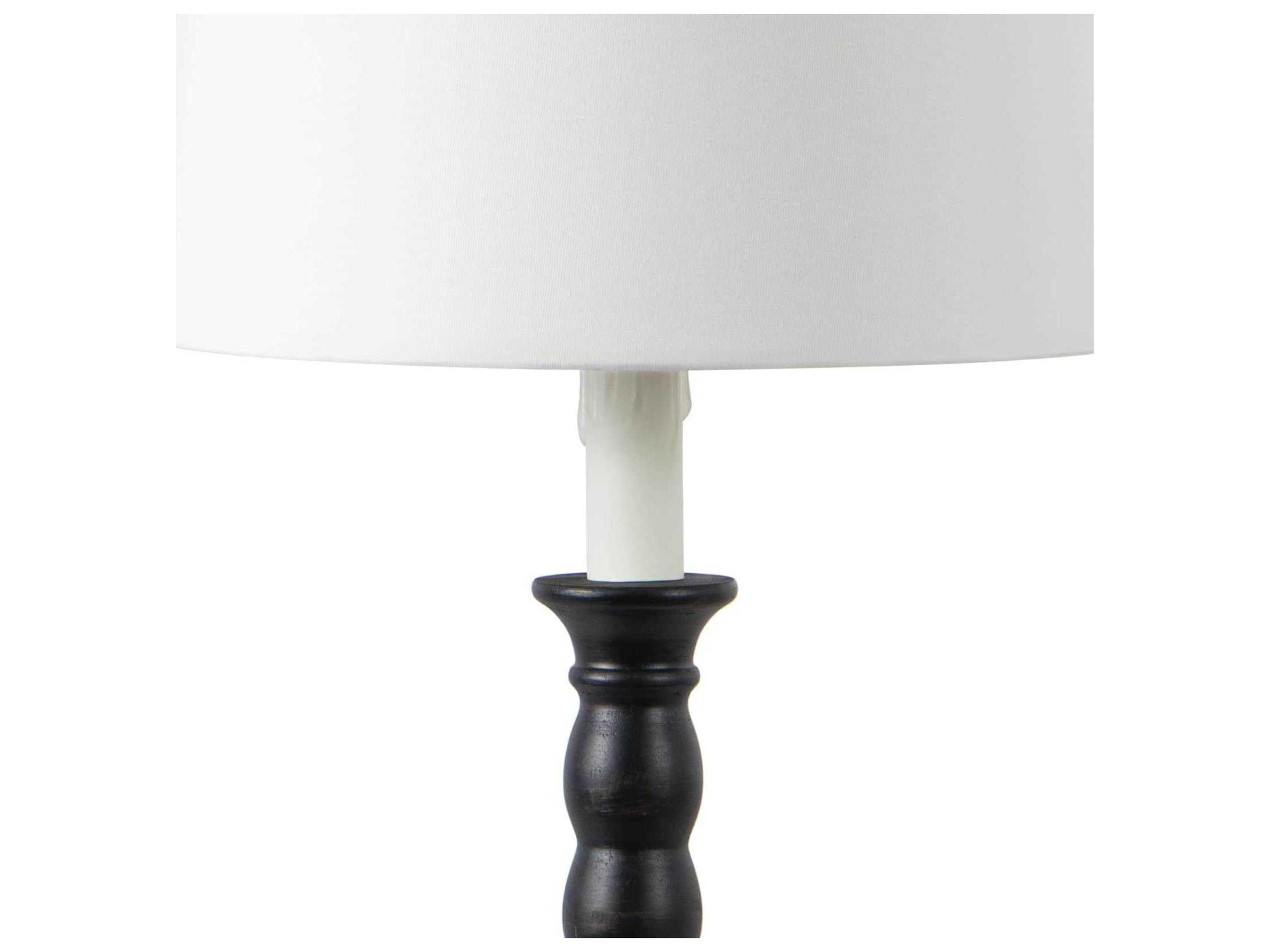 Regina Andrew Perennial Ebony Polished Brass Black Buffet Lamp