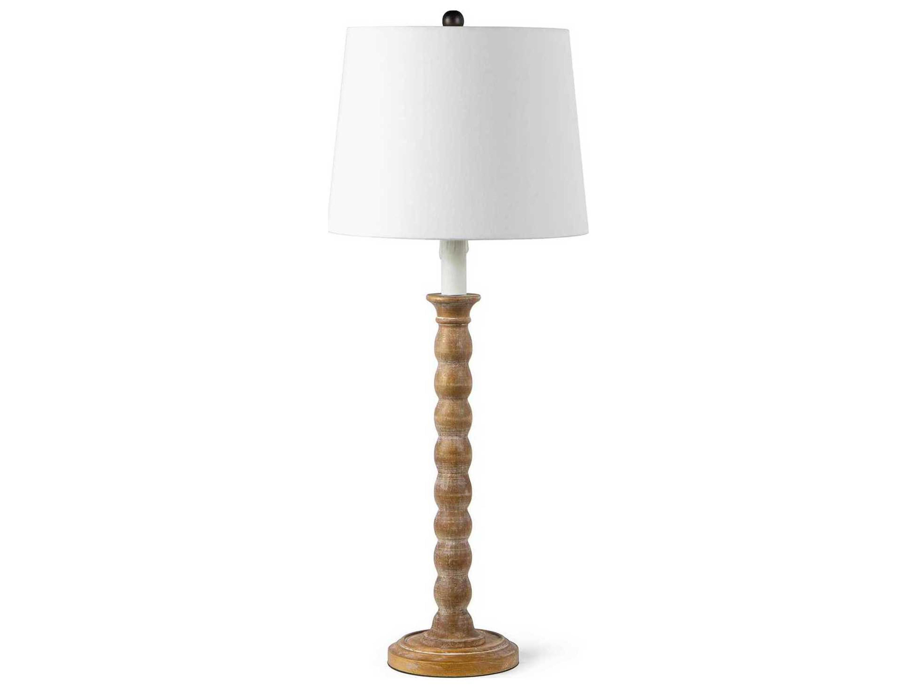 Perennial Natural Polished Brass Brown Buffet Lamp