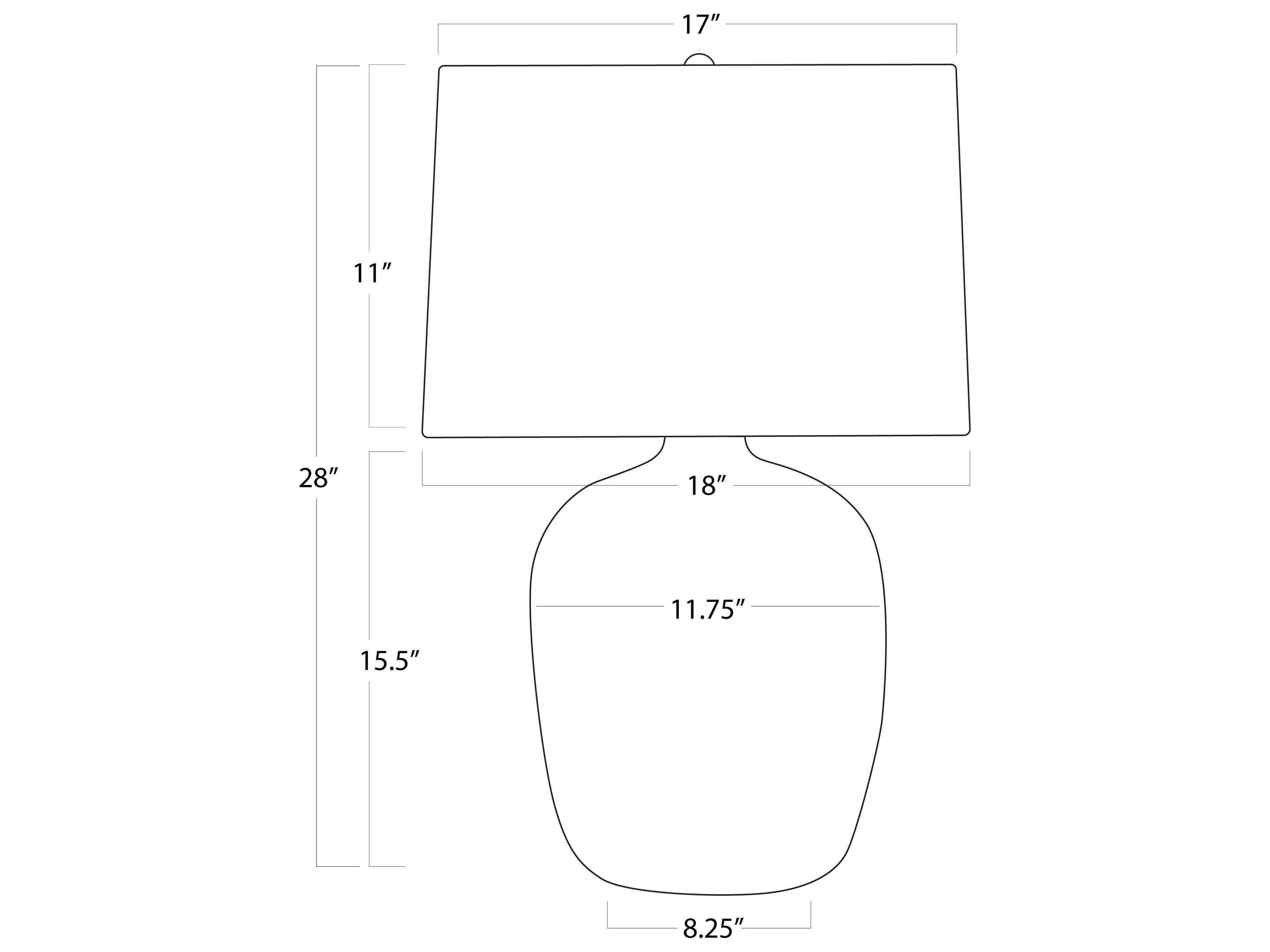 Regina Andrew White Buffet Lamp