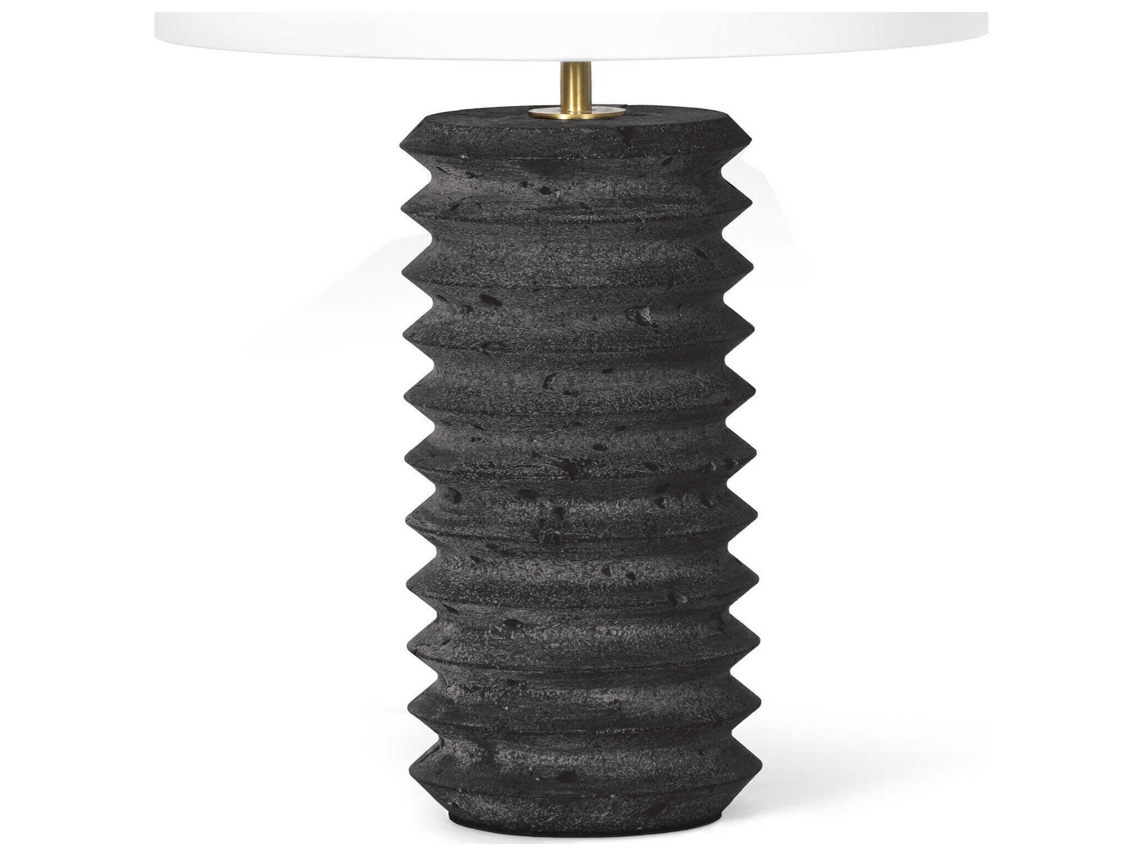 Regina Andrew Noir Natural Stone Black Table Lamp