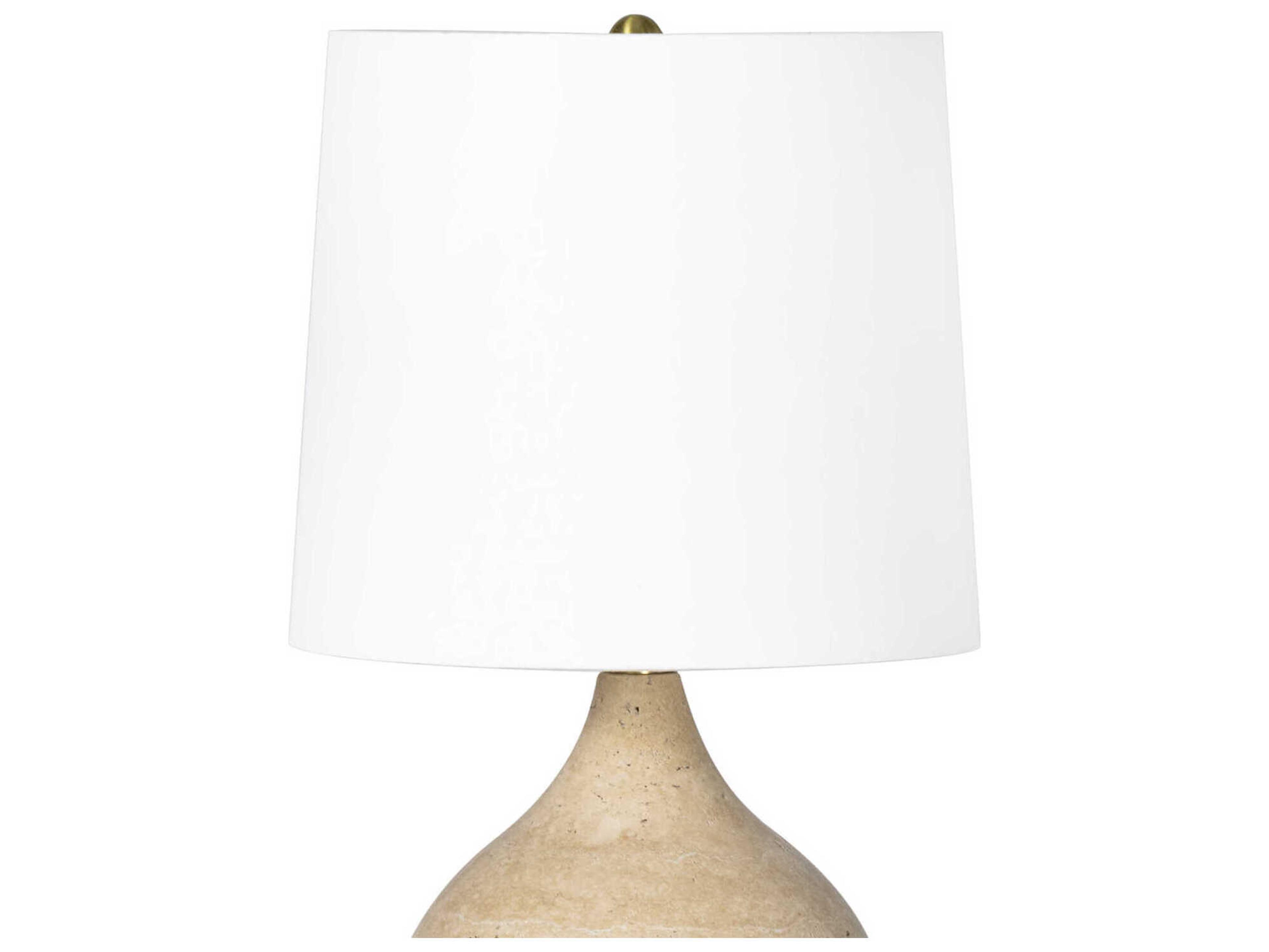 Regina Andrew Noa Natural Stone Brass Table Lamp