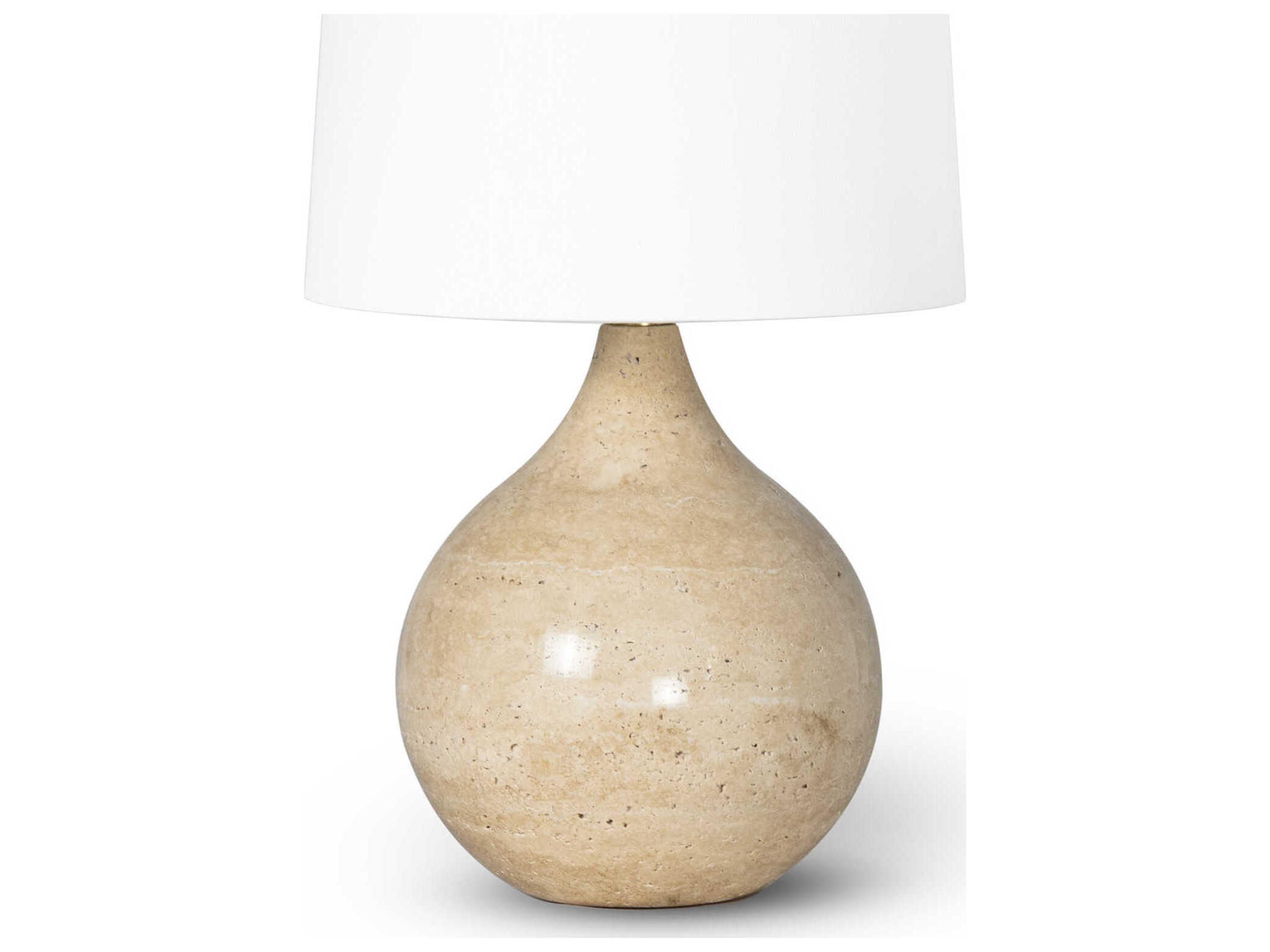 Regina Andrew Noa Natural Stone Brass Table Lamp