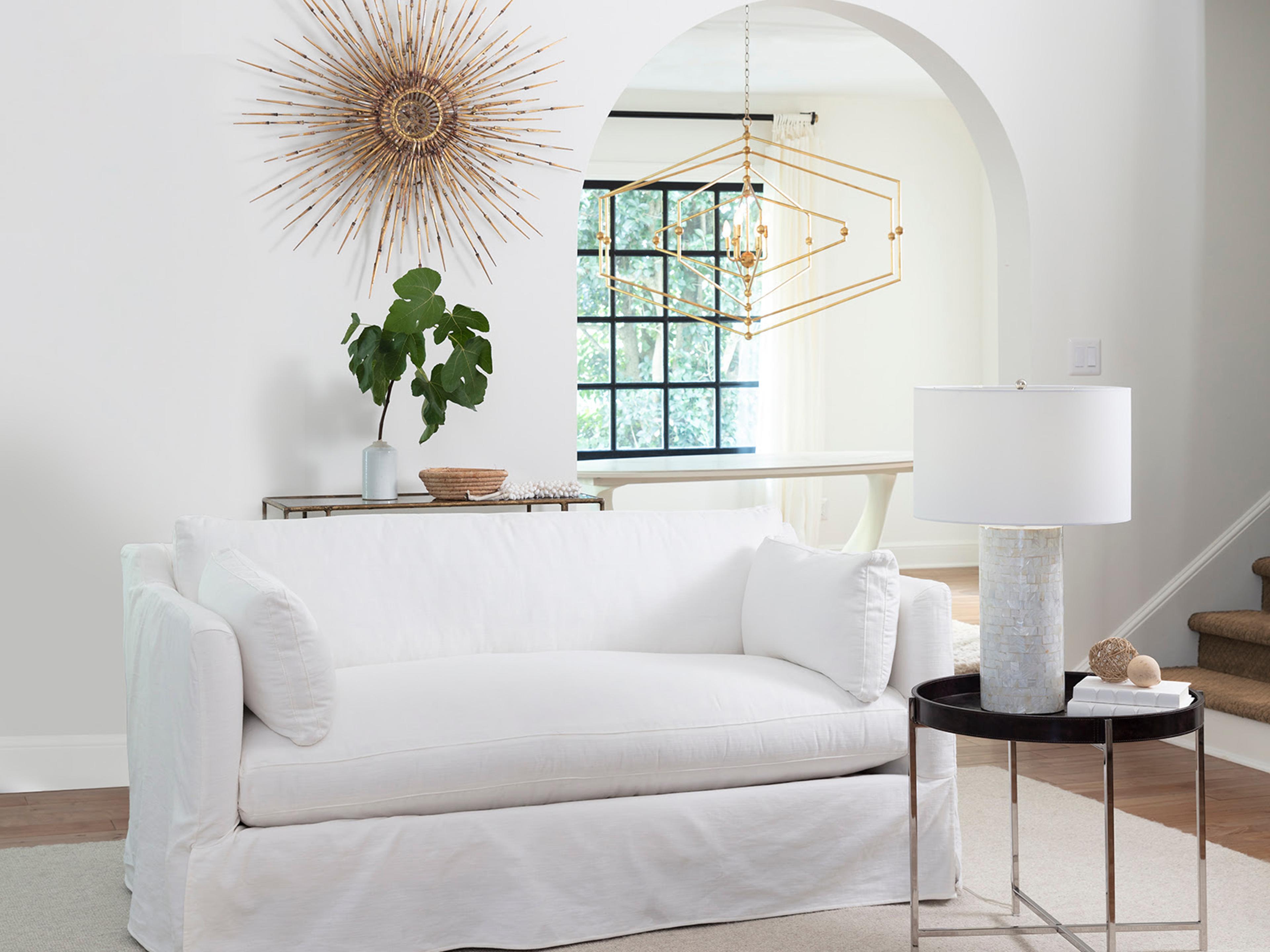 Regina Andrew Heavenly Mother of Pearl Natural White Buffet Lamp