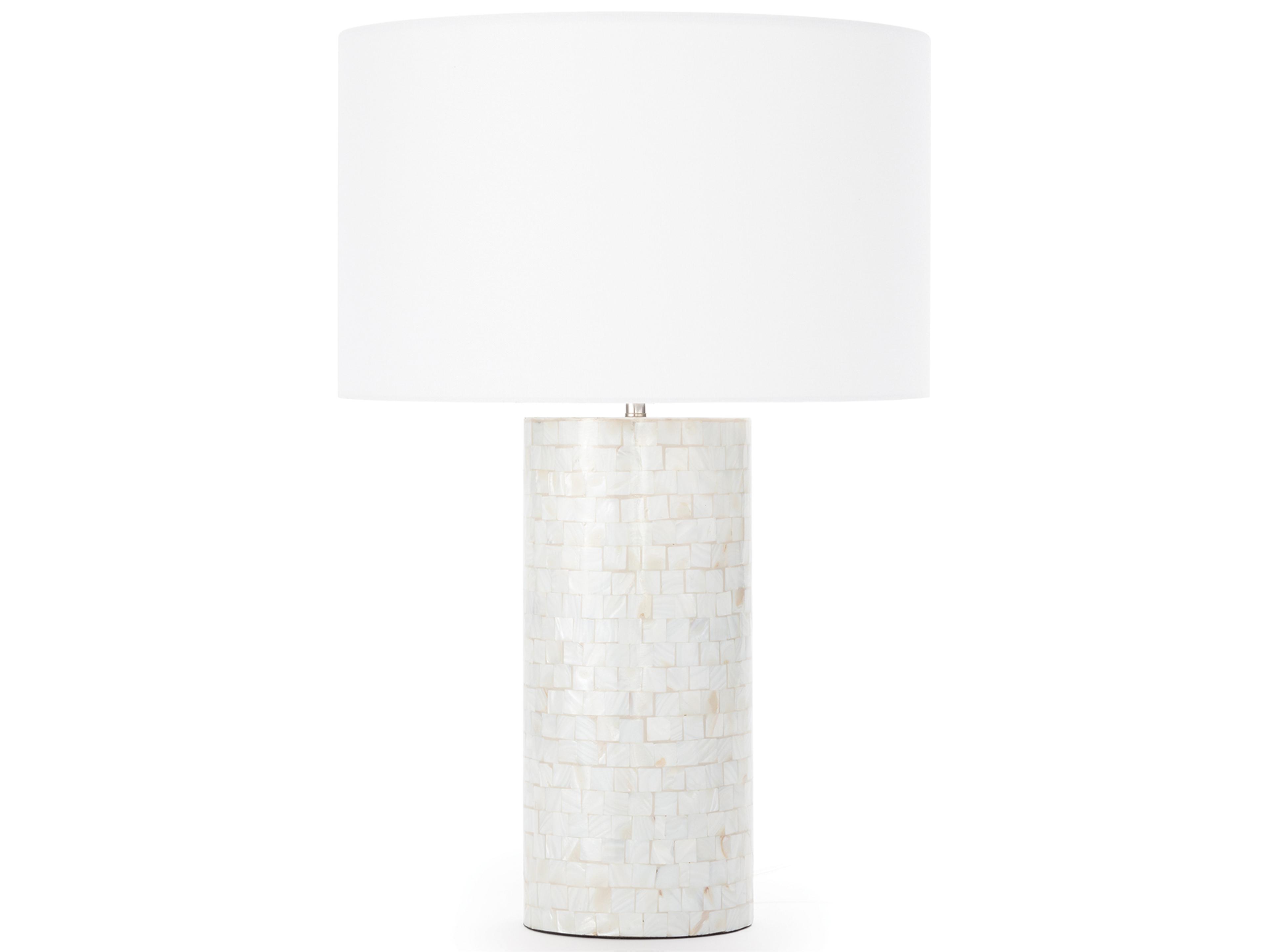 Regina Andrew Heavenly Mother of Pearl Natural White Buffet Lamp