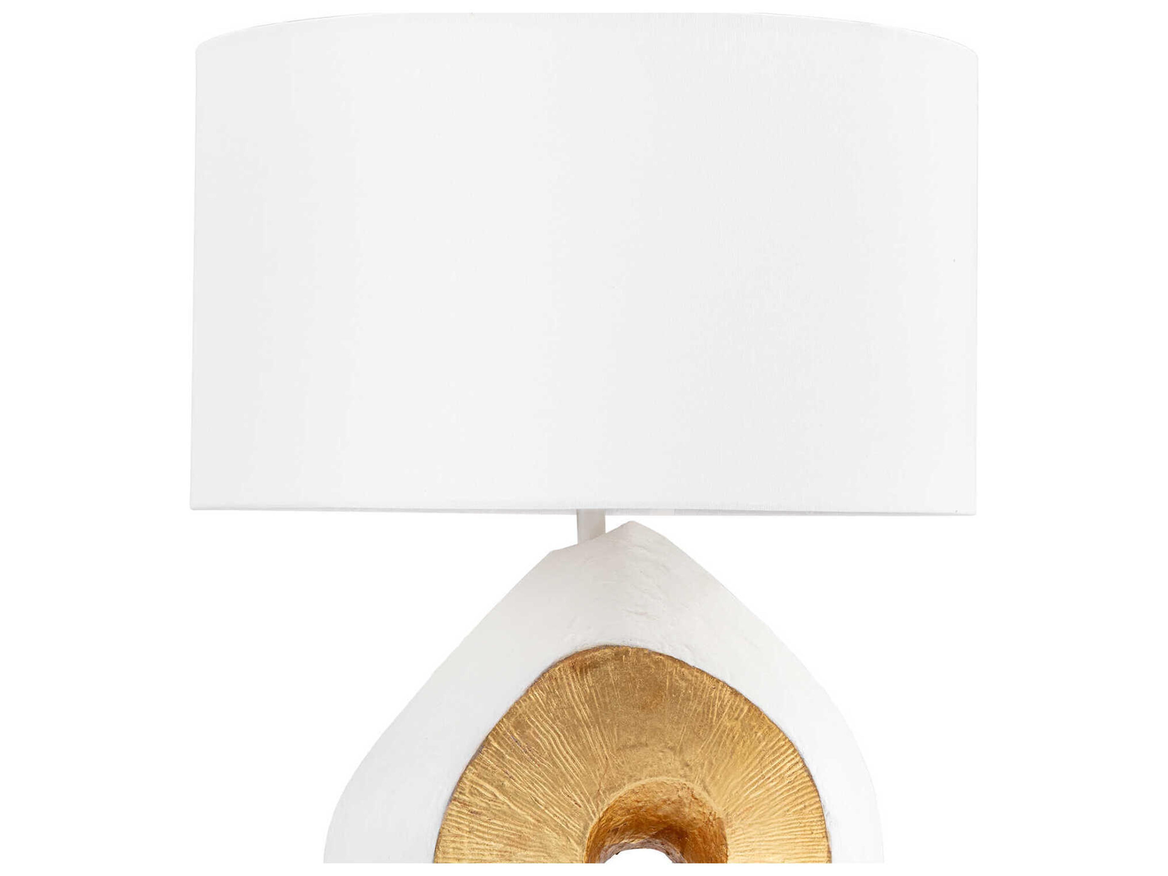 Regina Andrew Tristan White Brass Buffet Lamp