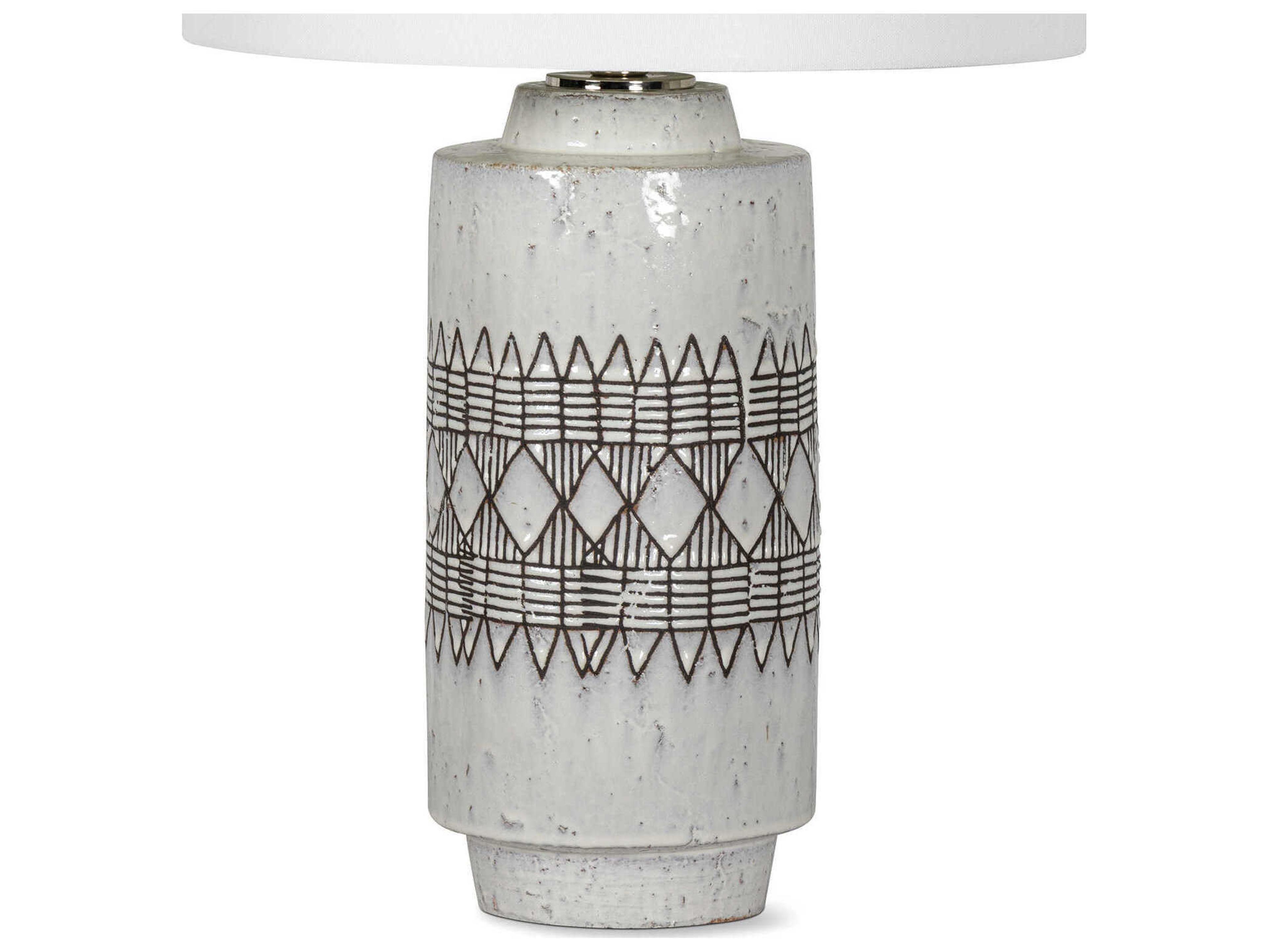 Regina Andrew Zuri White Nickel Buffet Lamp