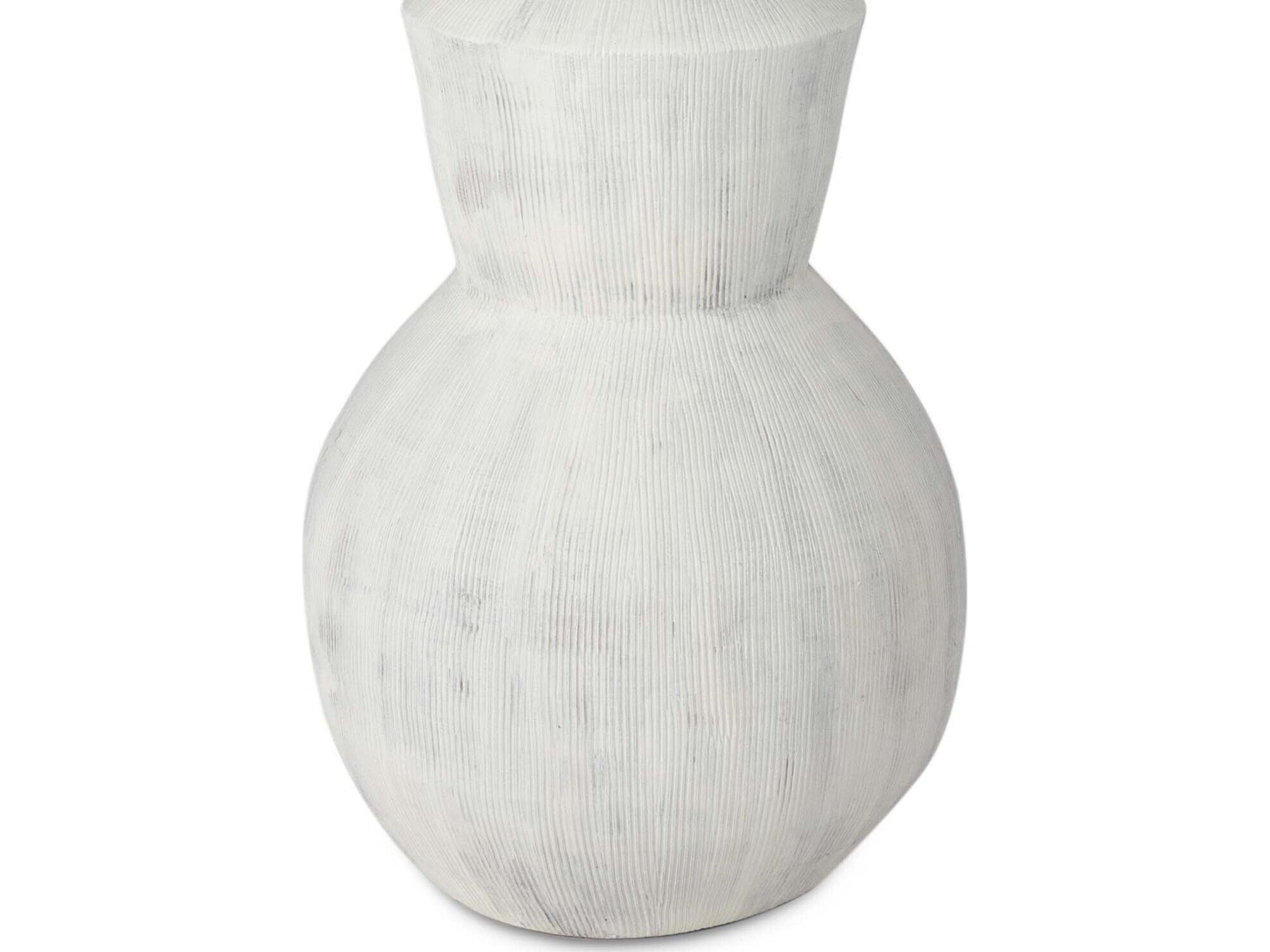 Regina Andrew Rhonda Grey Neutral Polished Brass White Buffet Lamp