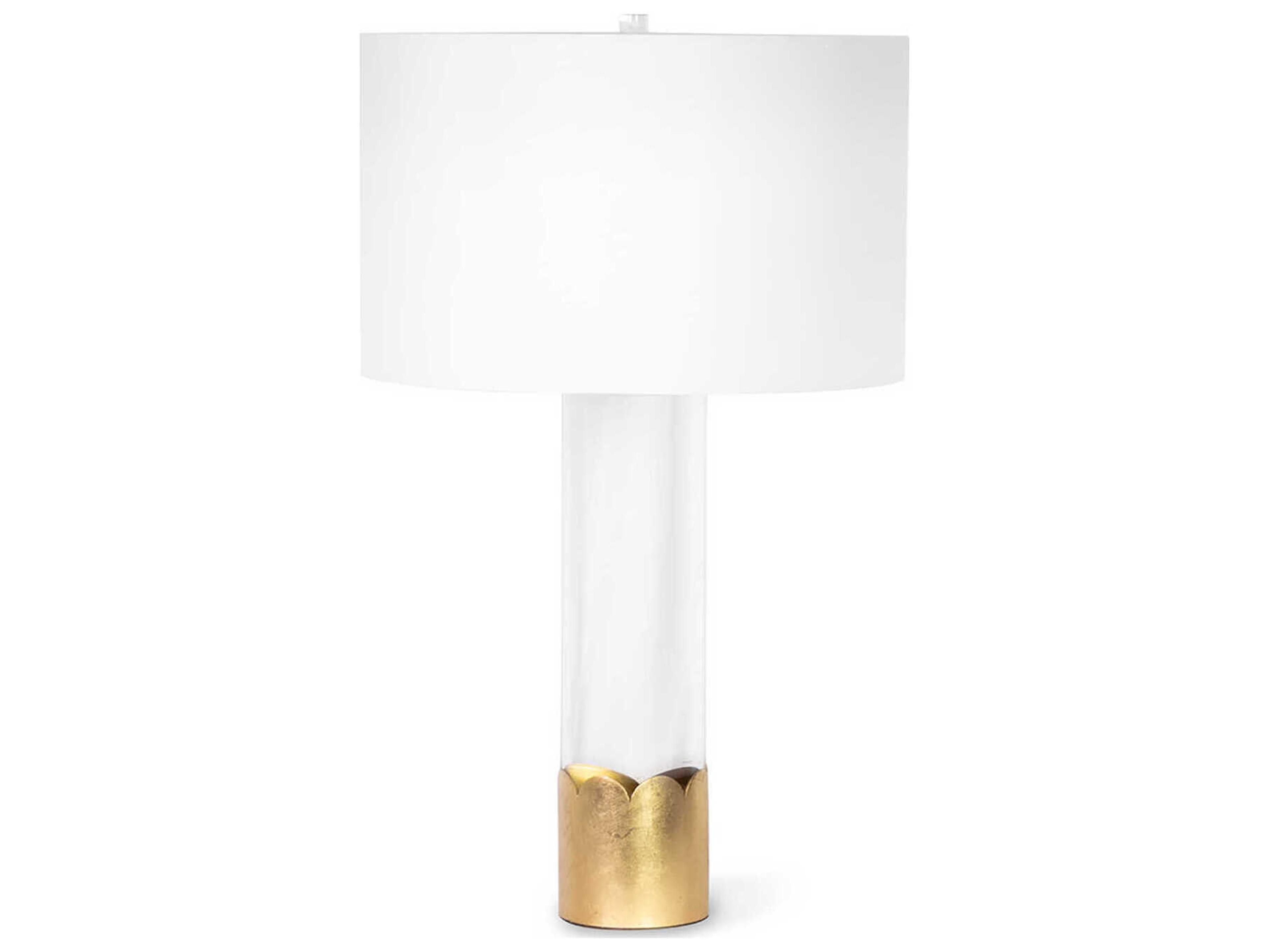 Sissie Clear Brass Buffet Lamp