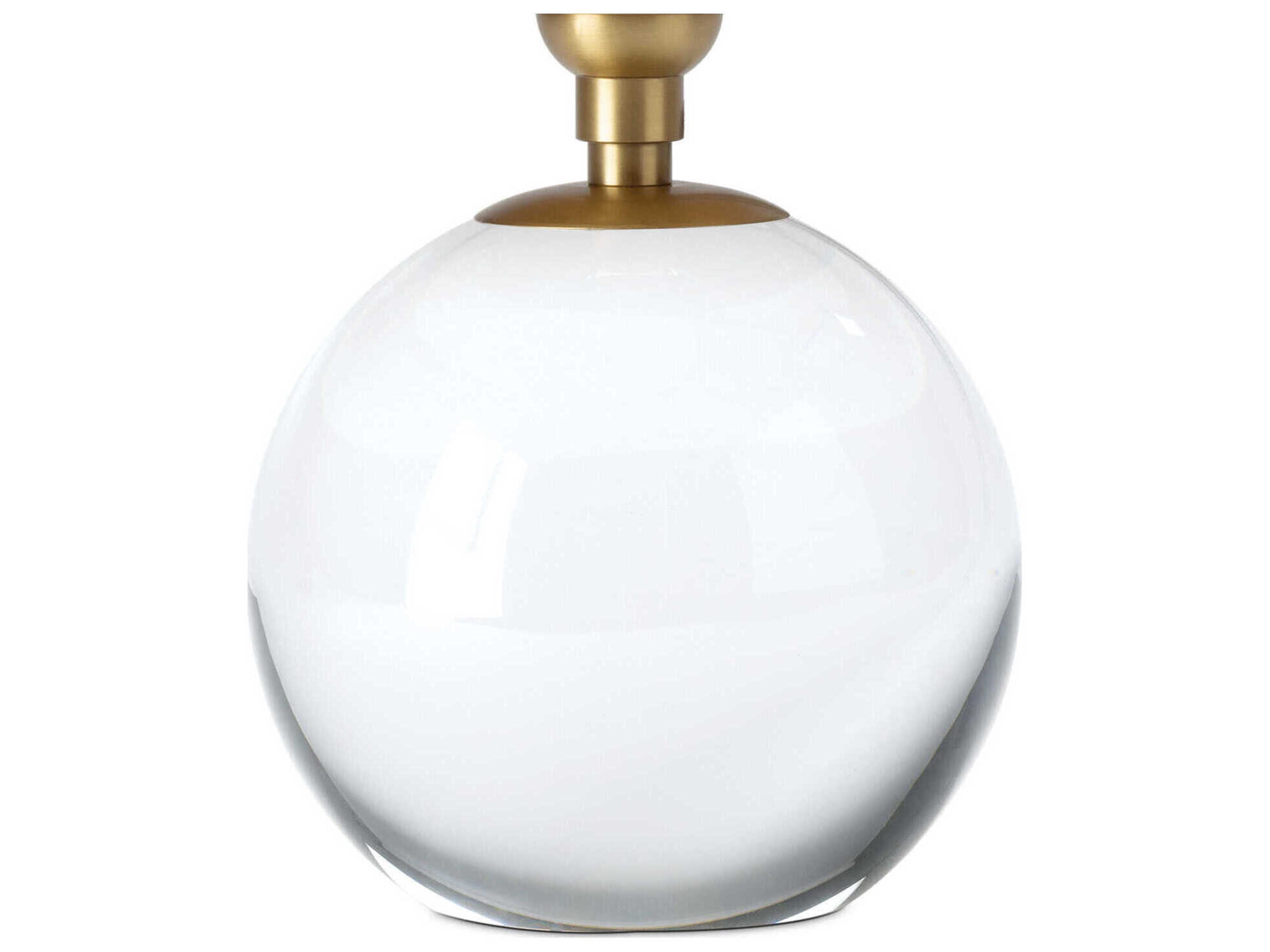 Regina Andrew Giorgio Clear Natural Brass Table Lamp