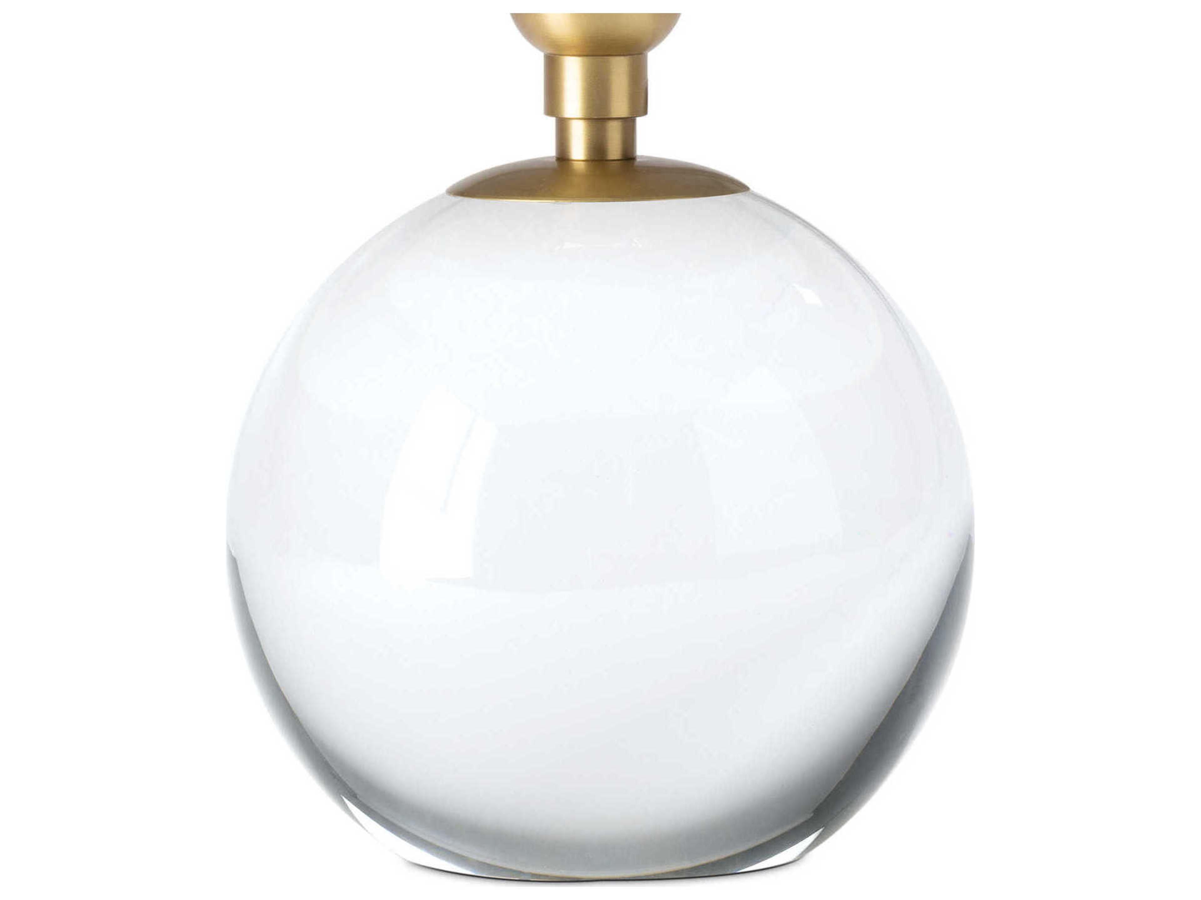 Regina Andrew Giorgio Clear Natural Brass Table Lamp