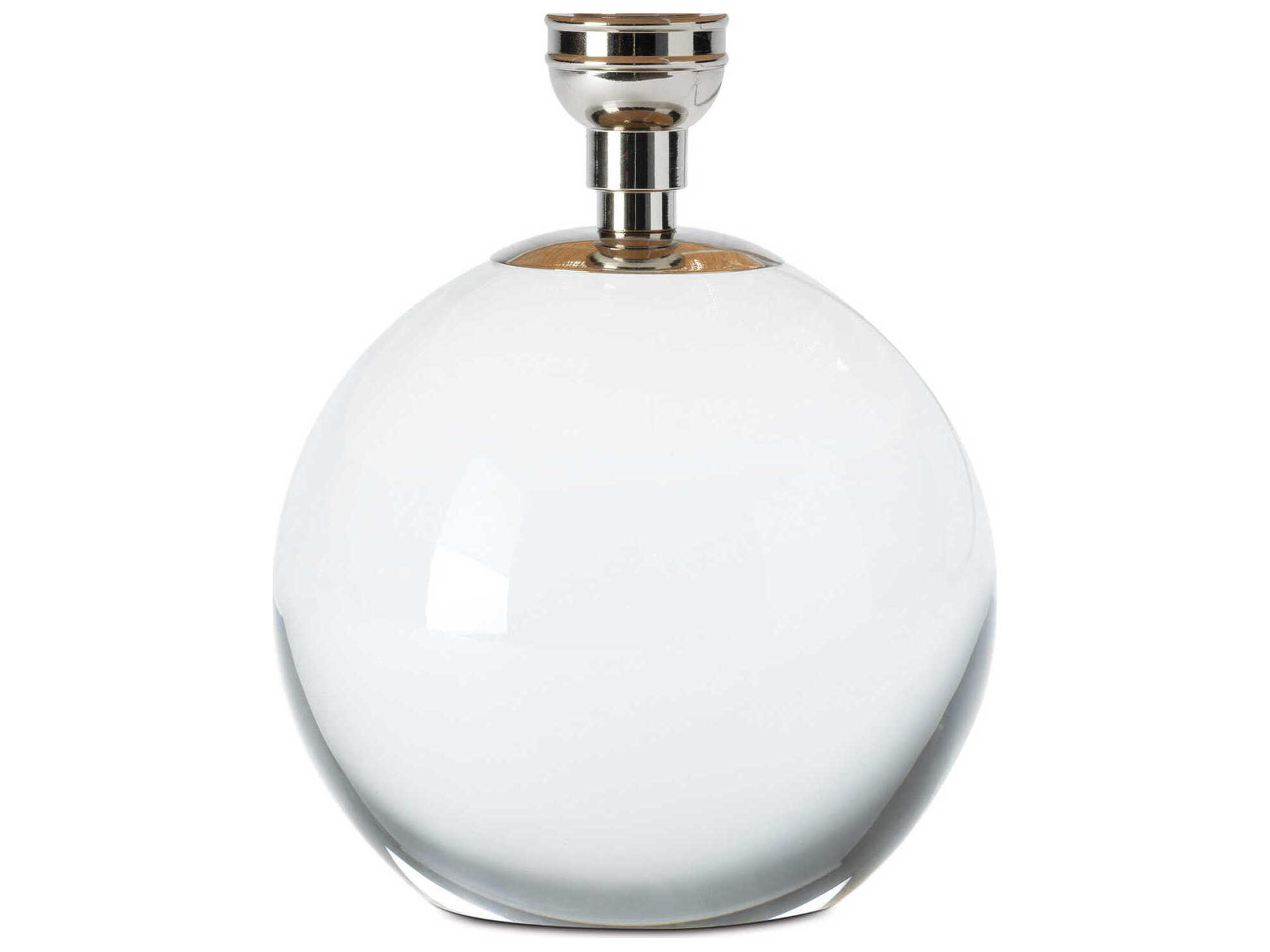 Regina Andrew Giorgio Clear Polished Nickel Table Lamp