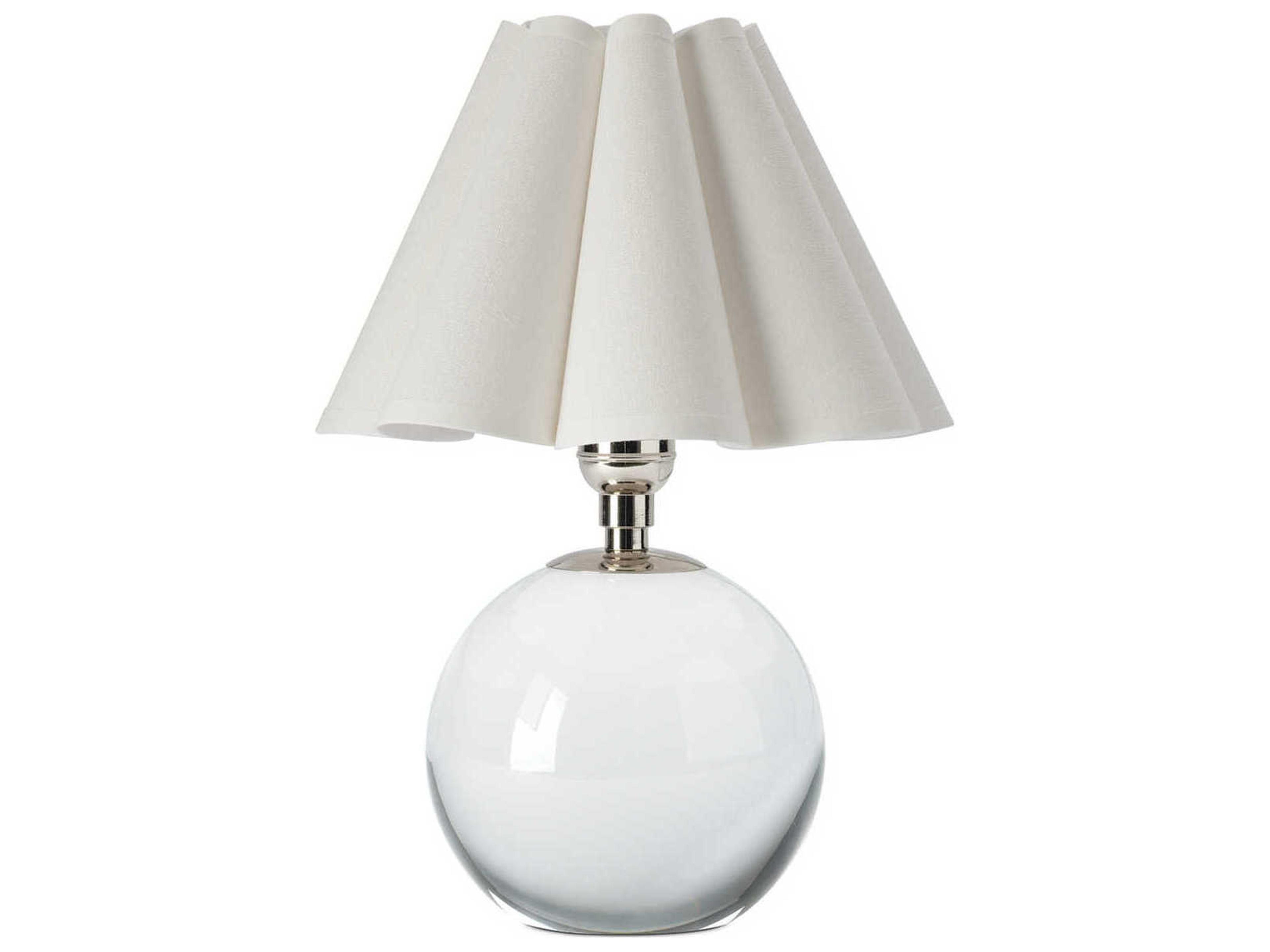 Giorgio Clear Polished Nickel Table Lamp