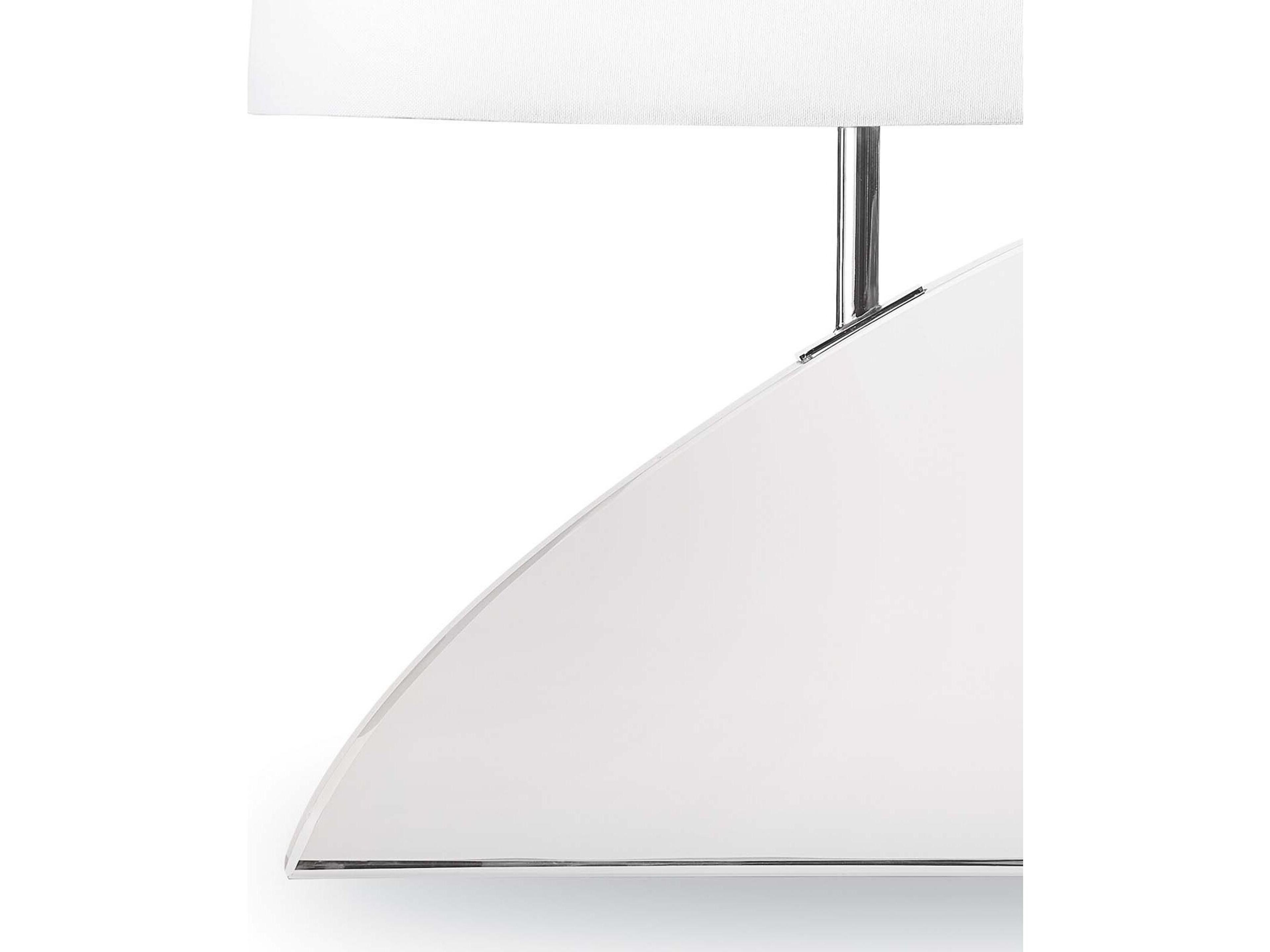 Regina Andrew Fin Clear Polished Nickel Table Lamp