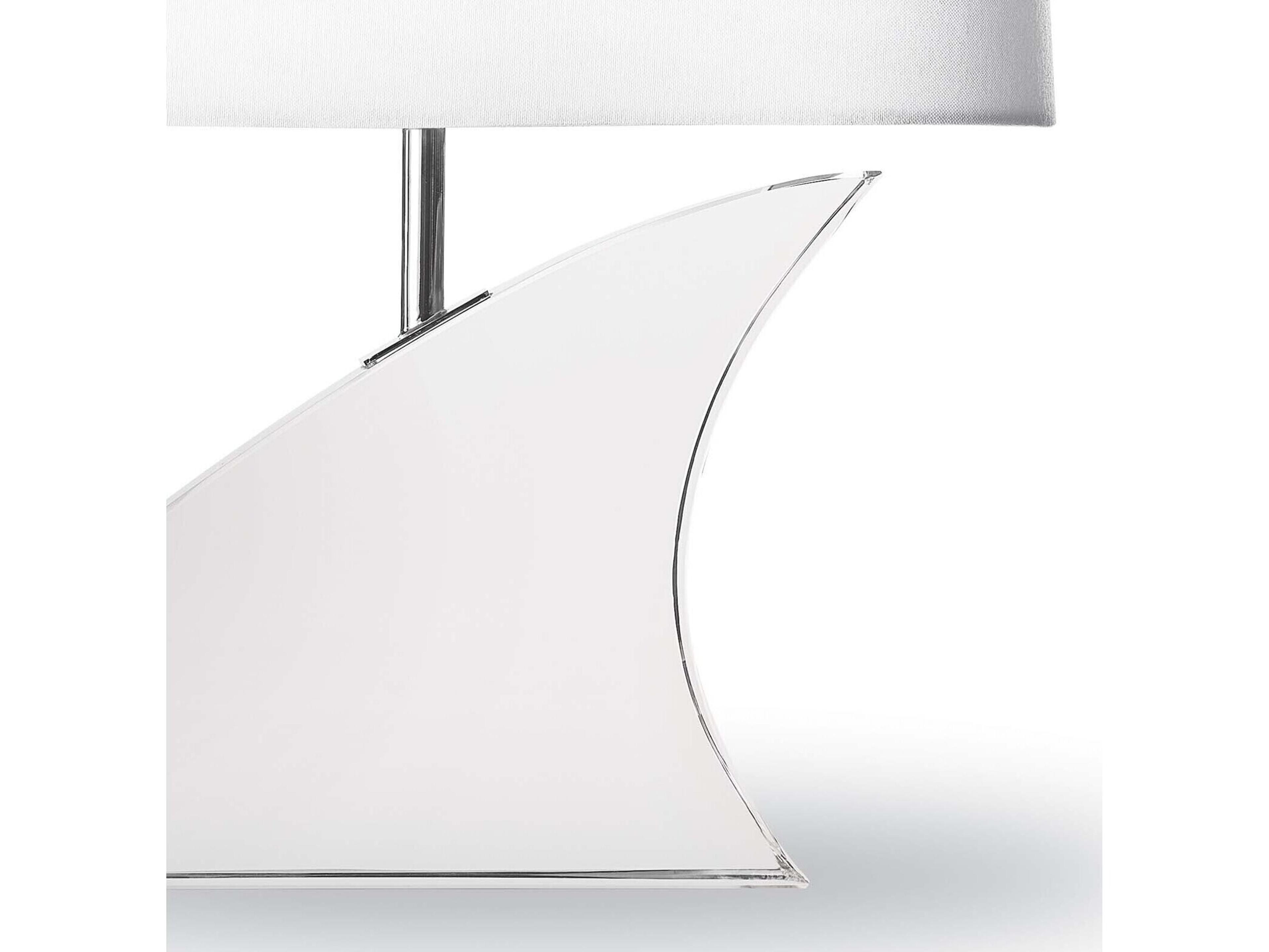 Regina Andrew Fin Clear Polished Nickel Table Lamp