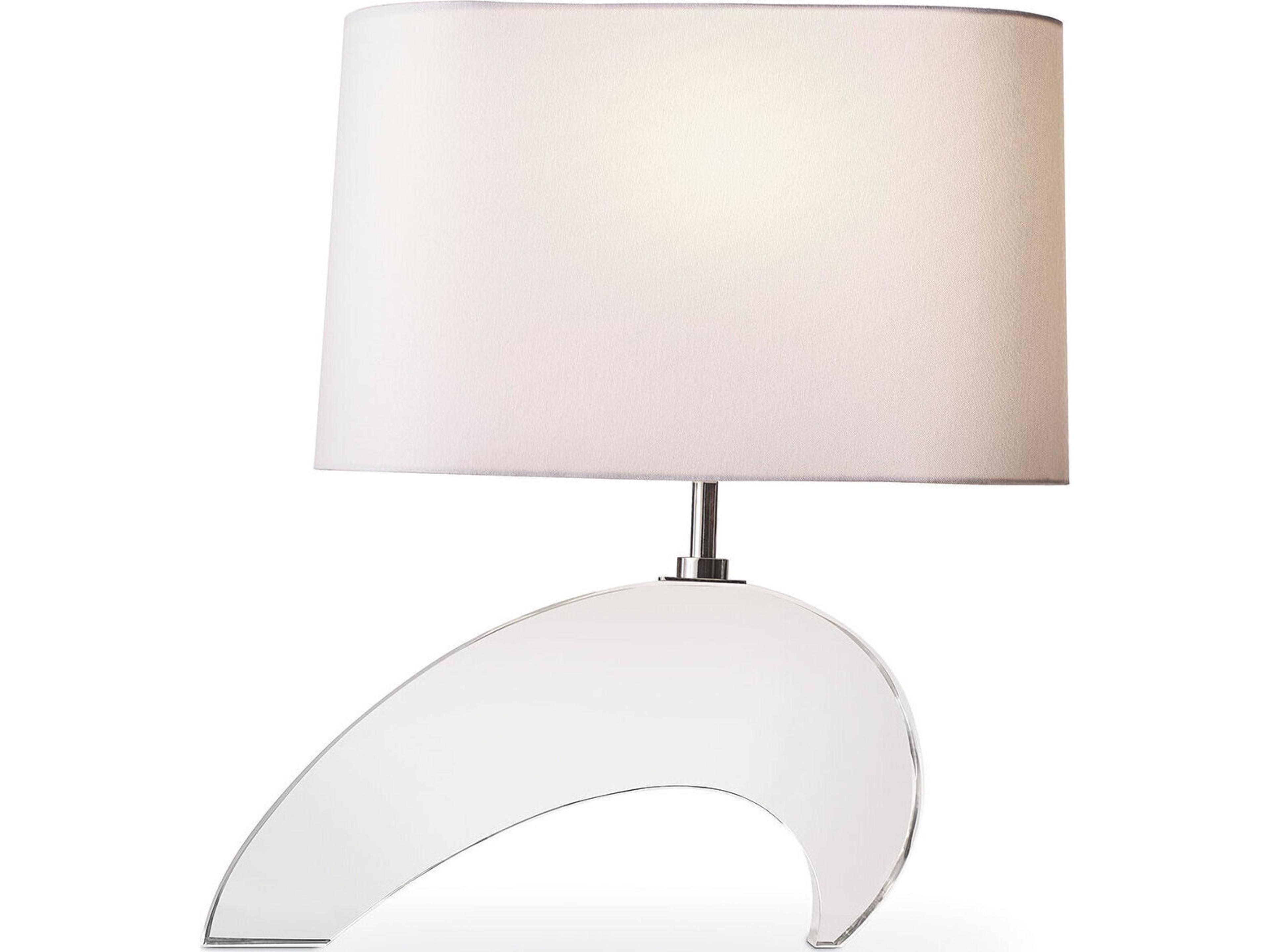 Regina Andrew Wave Clear Polished Nickel Table Lamp