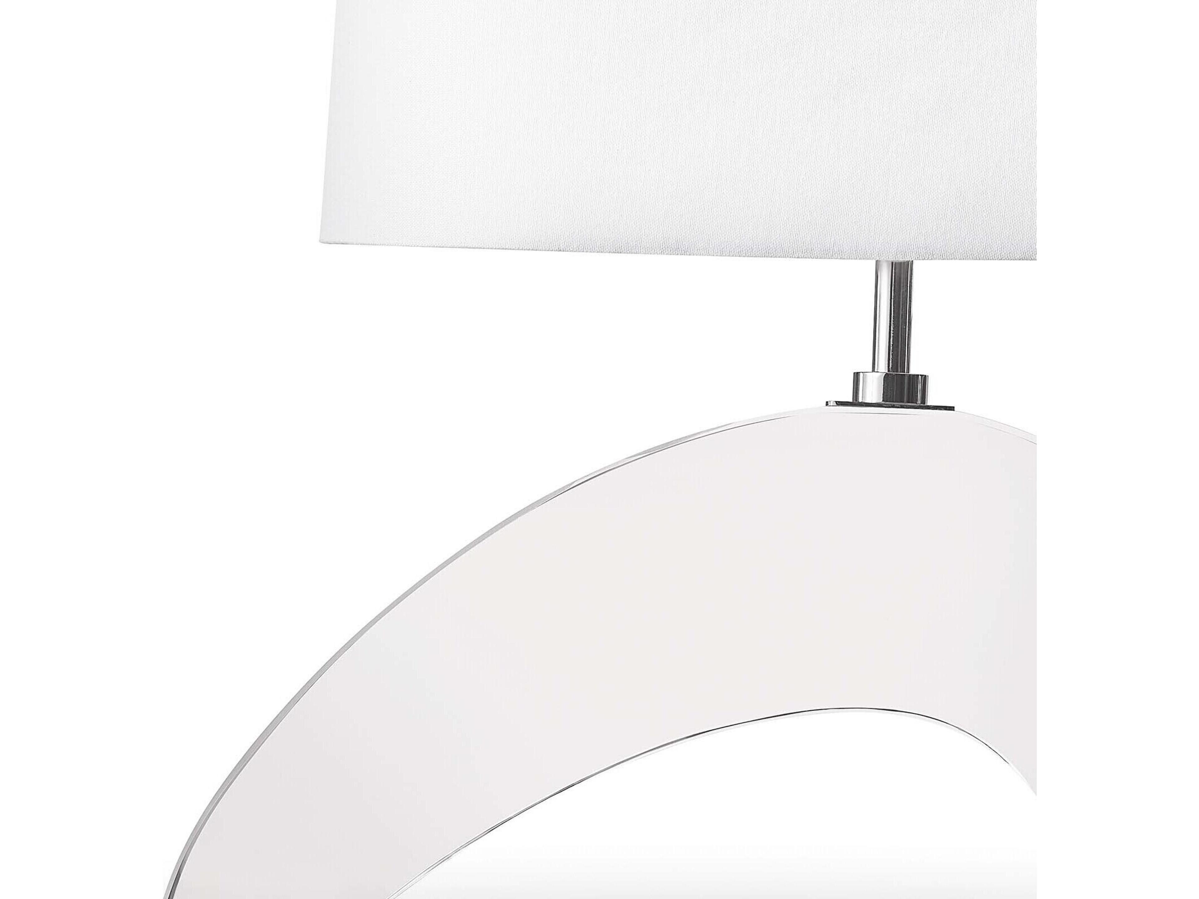 Regina Andrew Wave Clear Polished Nickel Table Lamp