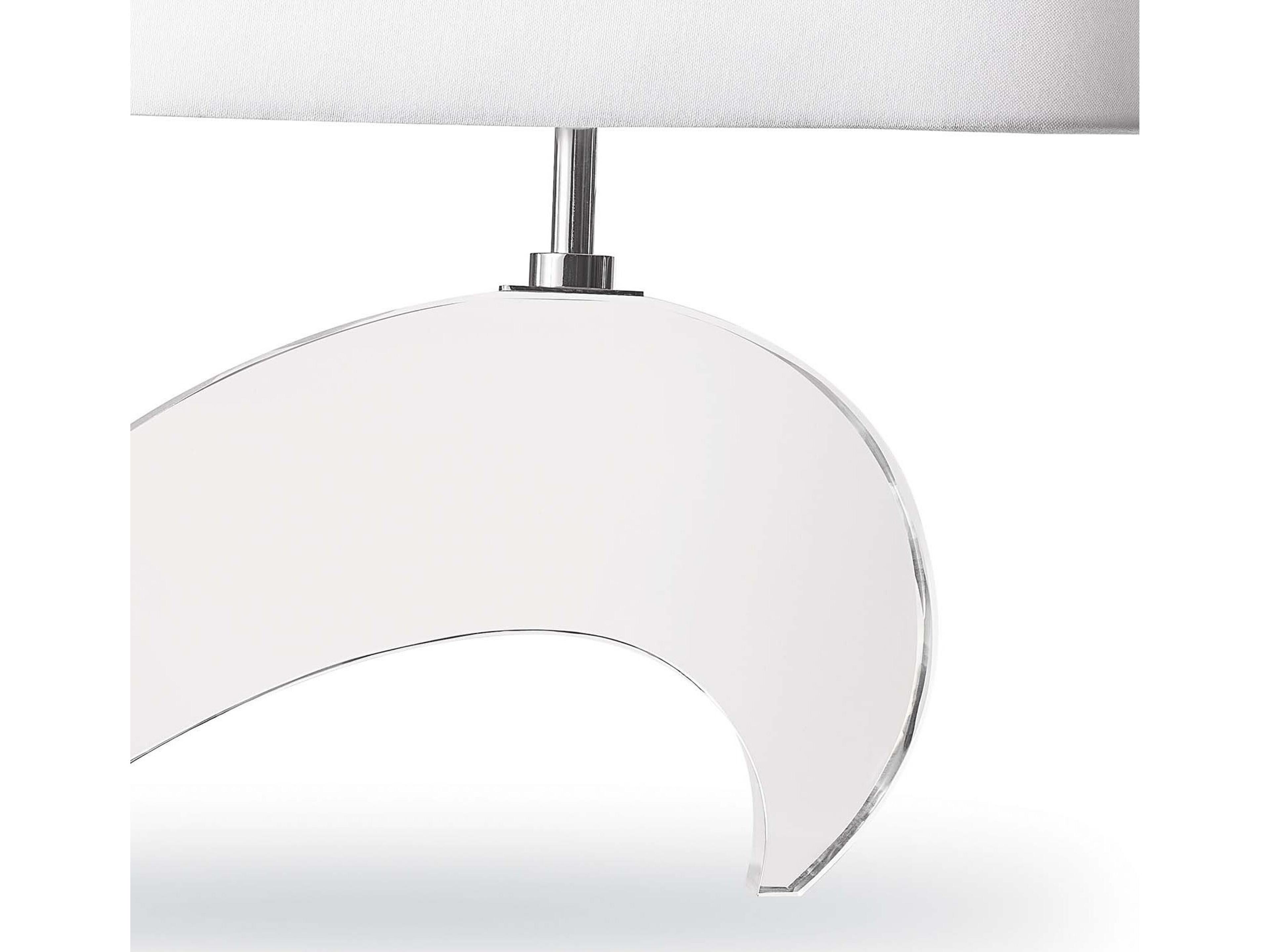 Regina Andrew Wave Clear Polished Nickel Table Lamp