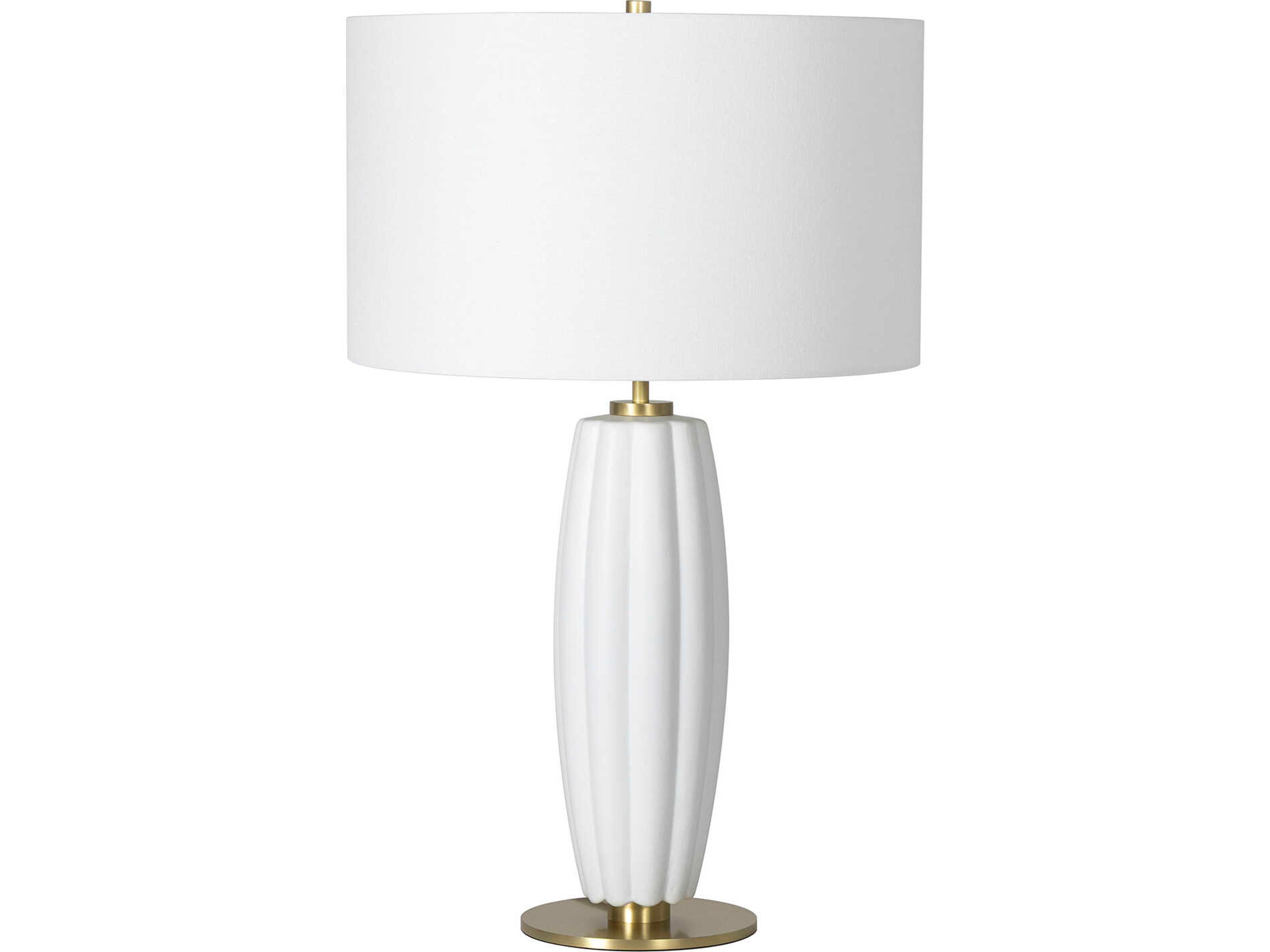 Crocus White Buffet Lamp