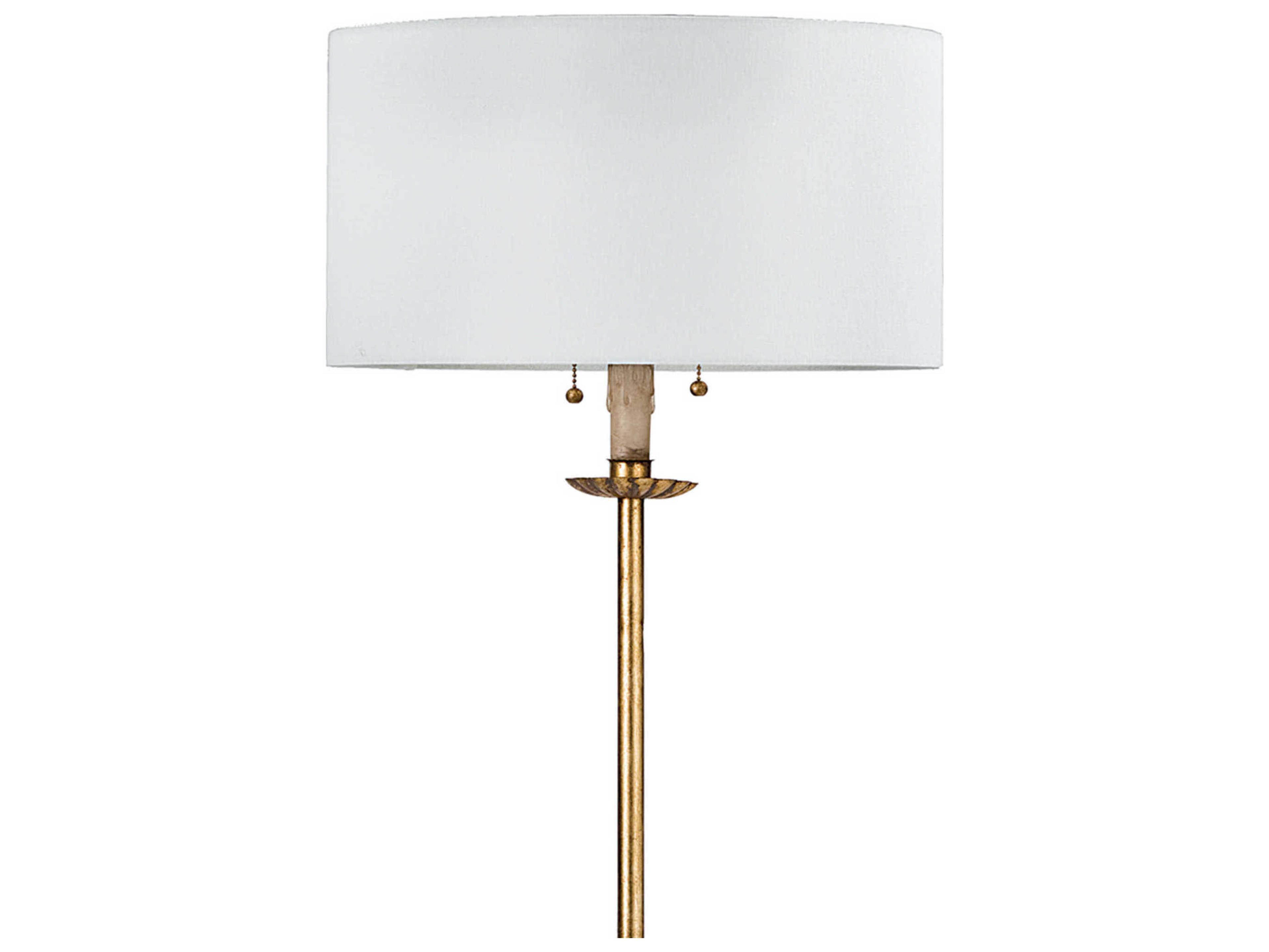 Regina Andrew Clove Stem Antique Gold Leaf Floor Lamp