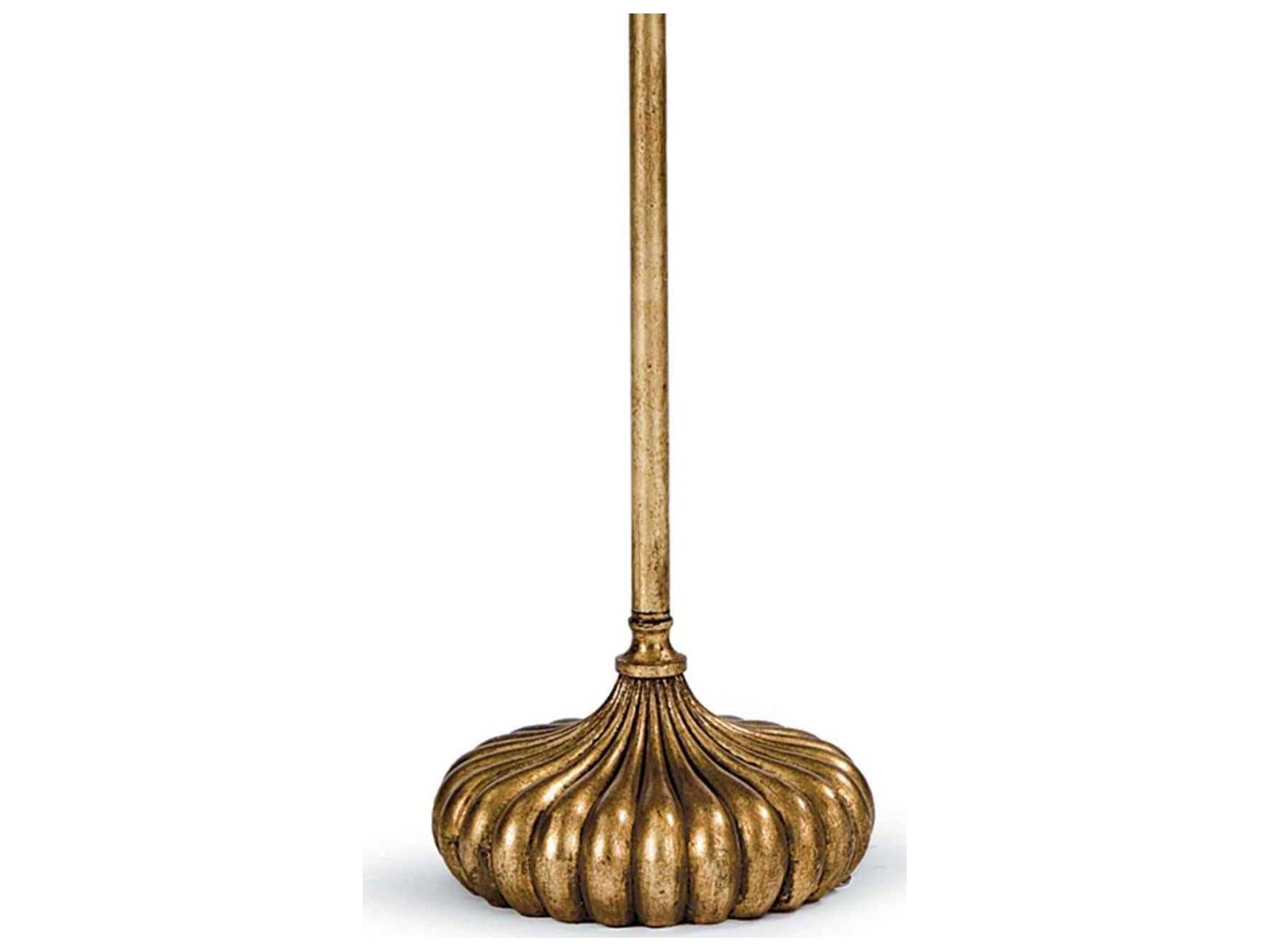 Regina Andrew Clove Stem Antique Gold Leaf Floor Lamp