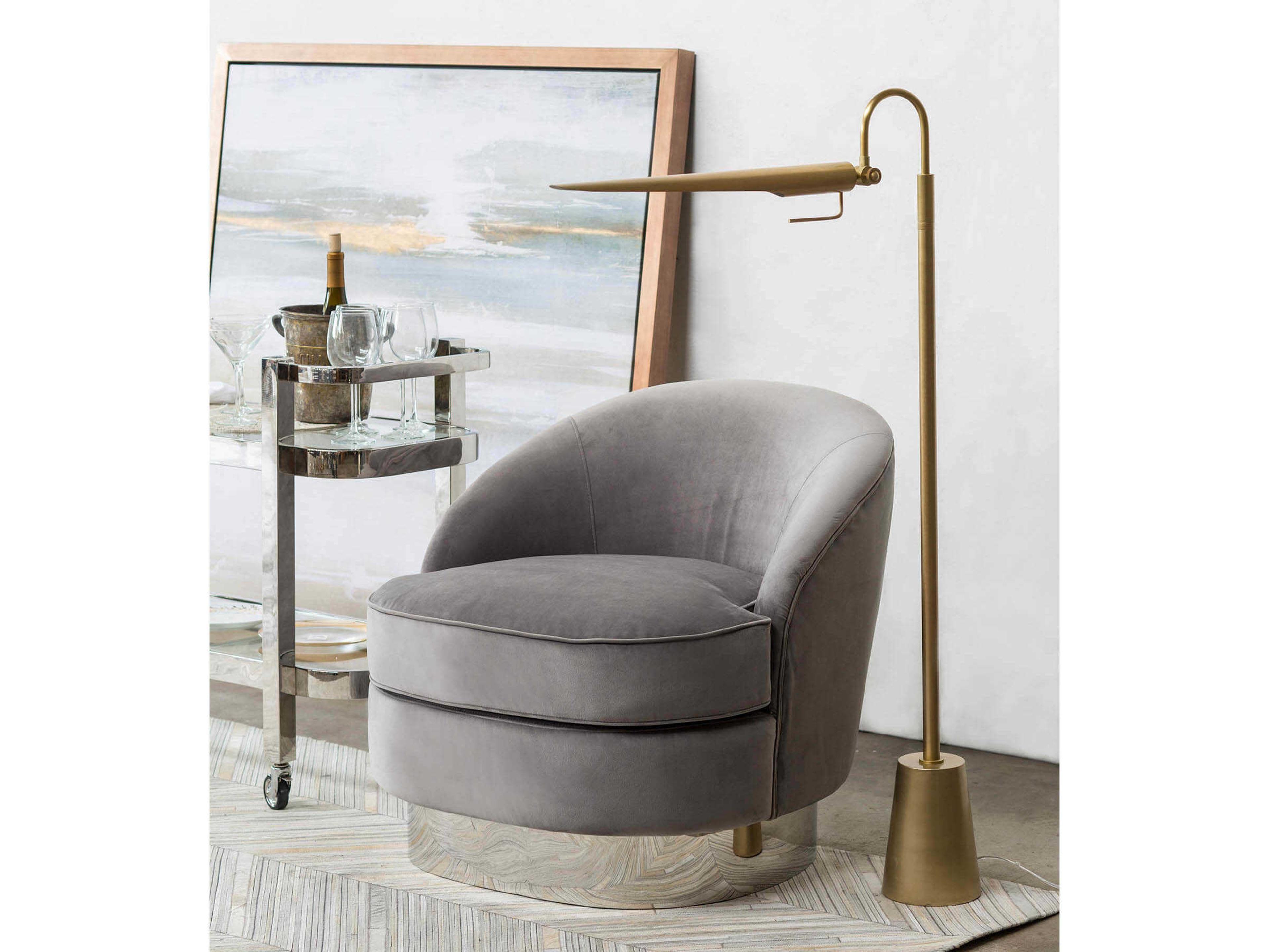 Regina Andrew Raven Natural Brass Floor Lamp