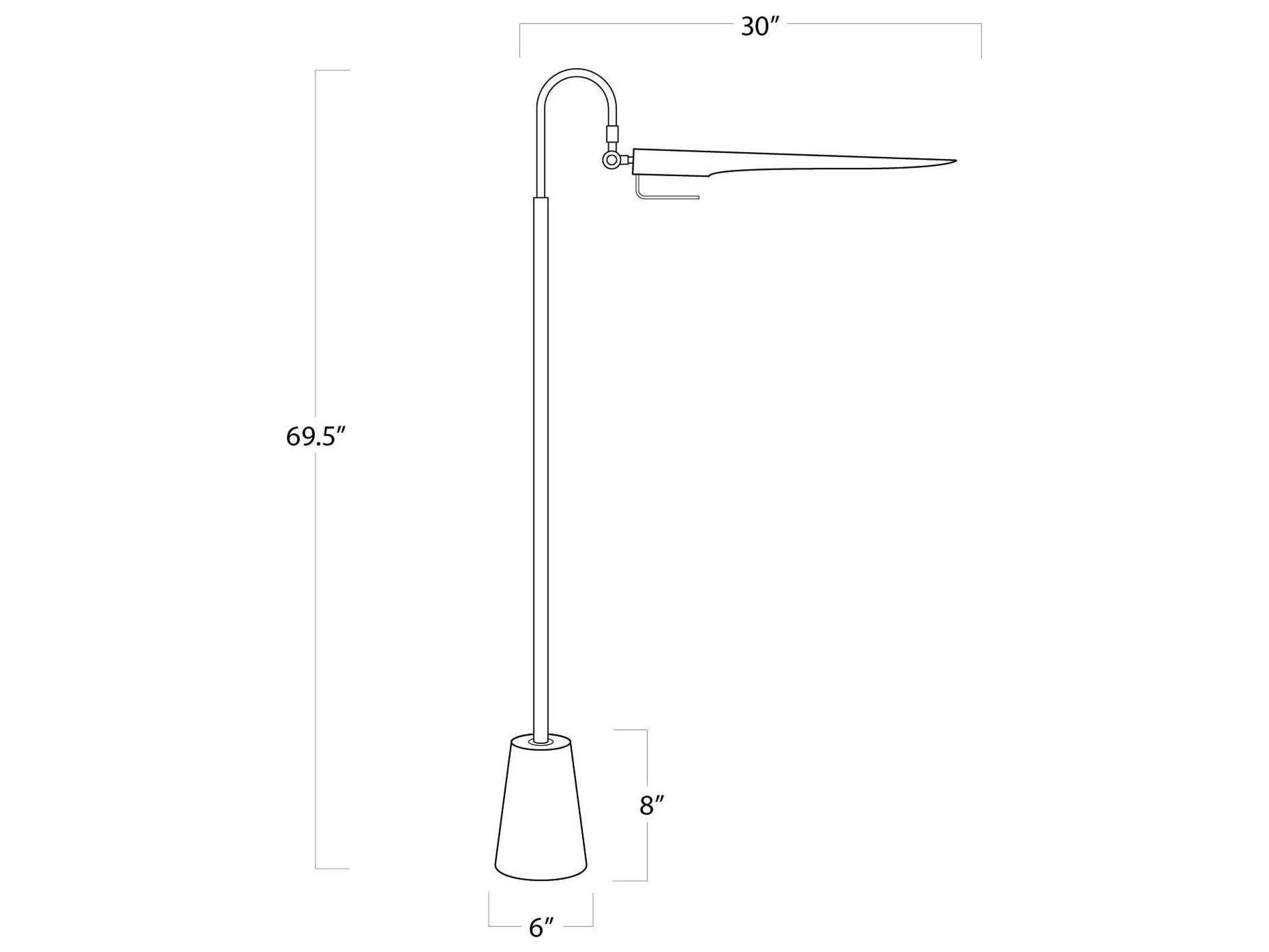 Regina Andrew Raven Polished Nickel Floor Lamp