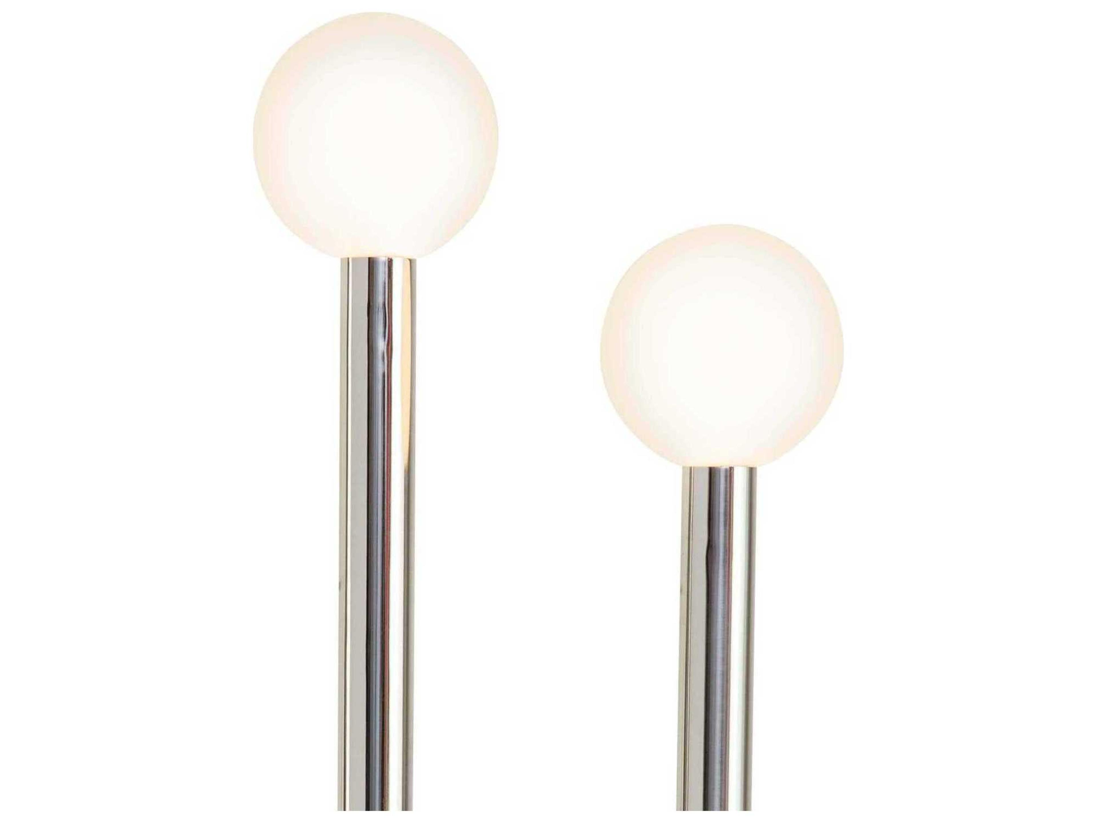 Regina Andrew Happy Polished Nickel Glass LED Floor Lamp