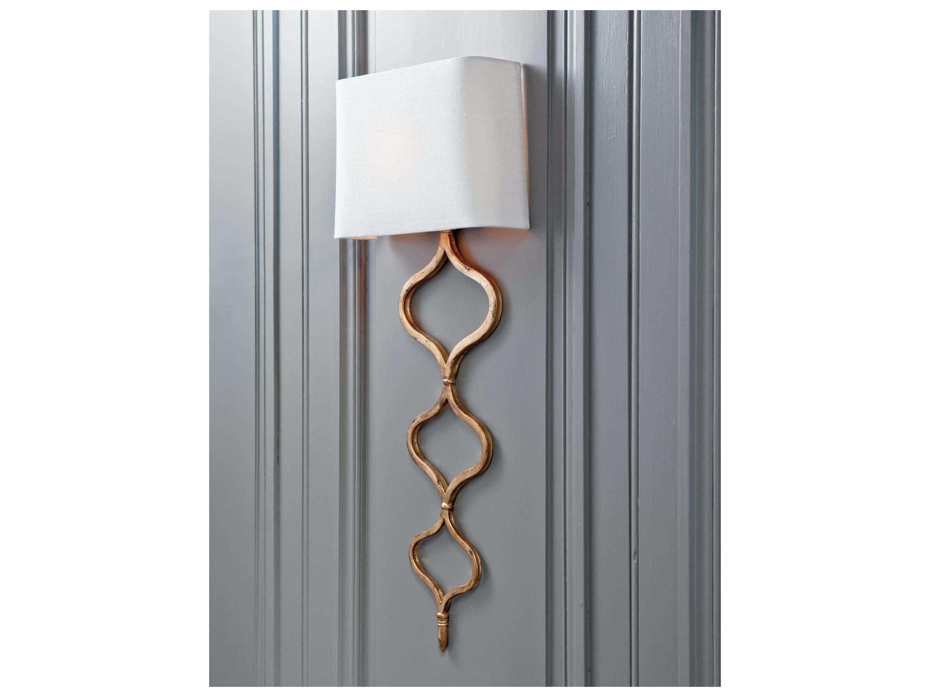 Regina Andrew 1-Light Gold Leaf Wall Sconce