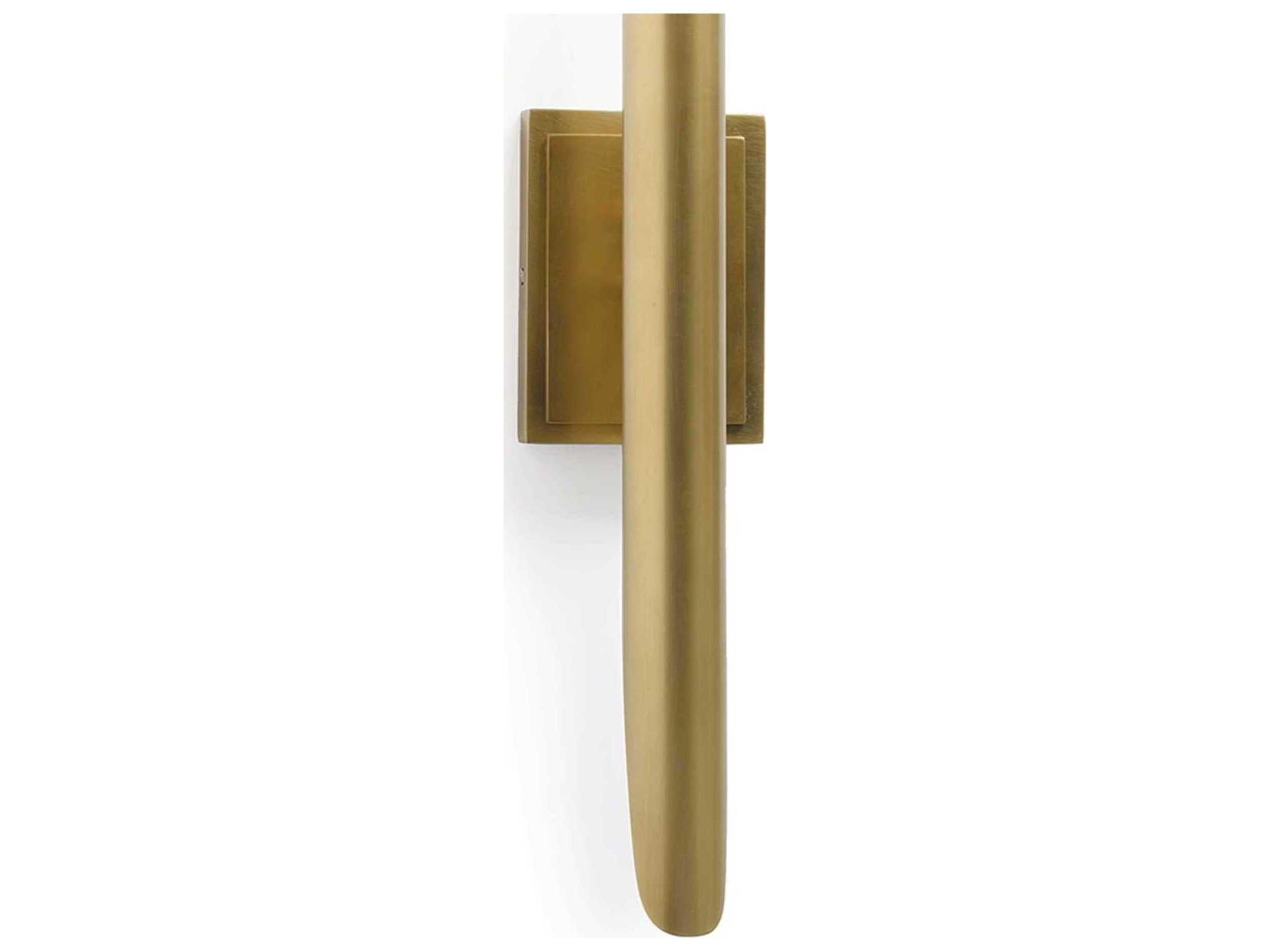 Regina Andrew Redford 2-Light Natural Brass Crystal Wall Sconce