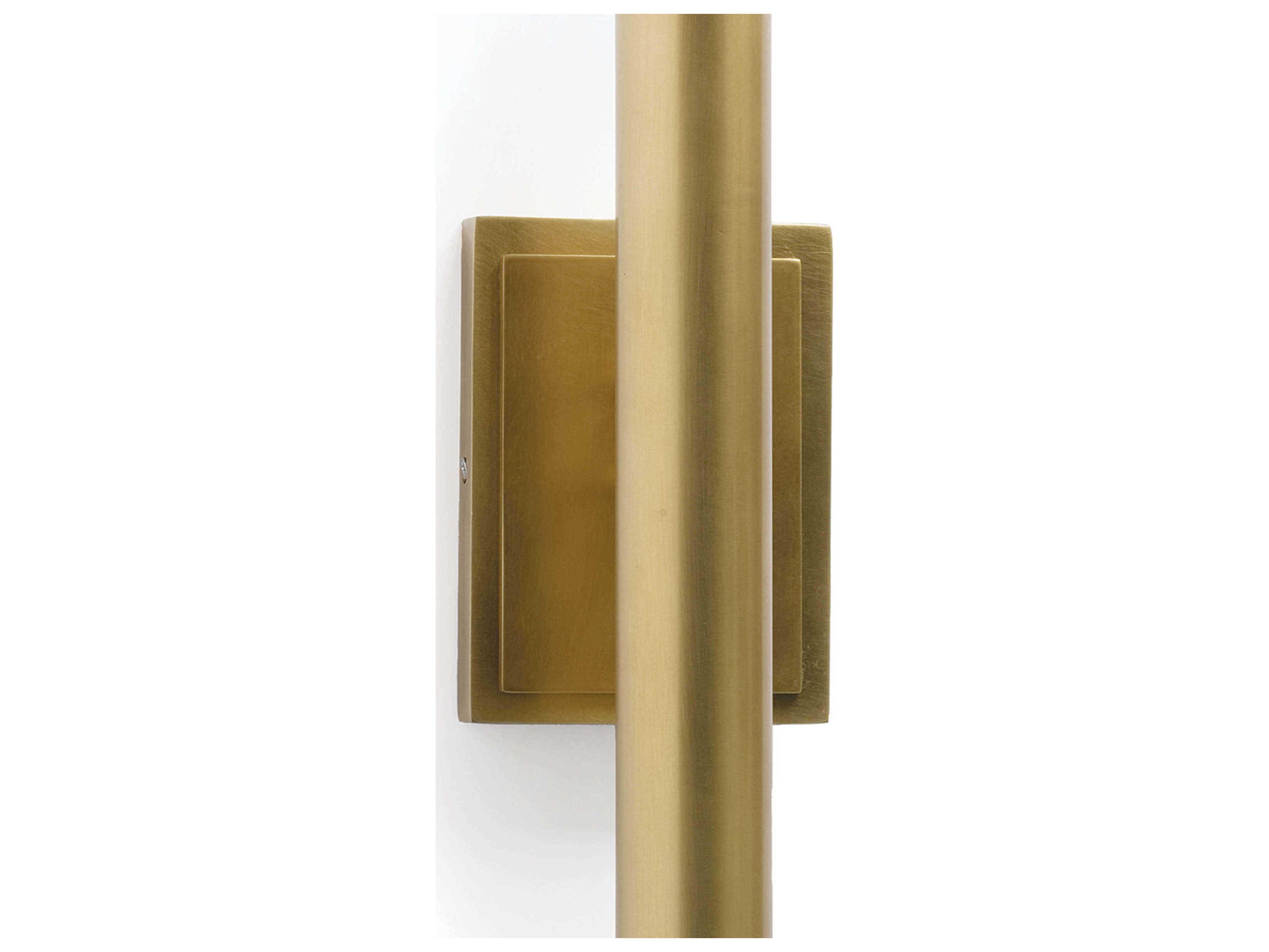 Regina Andrew Redford 2-Light Natural Brass Crystal Wall Sconce