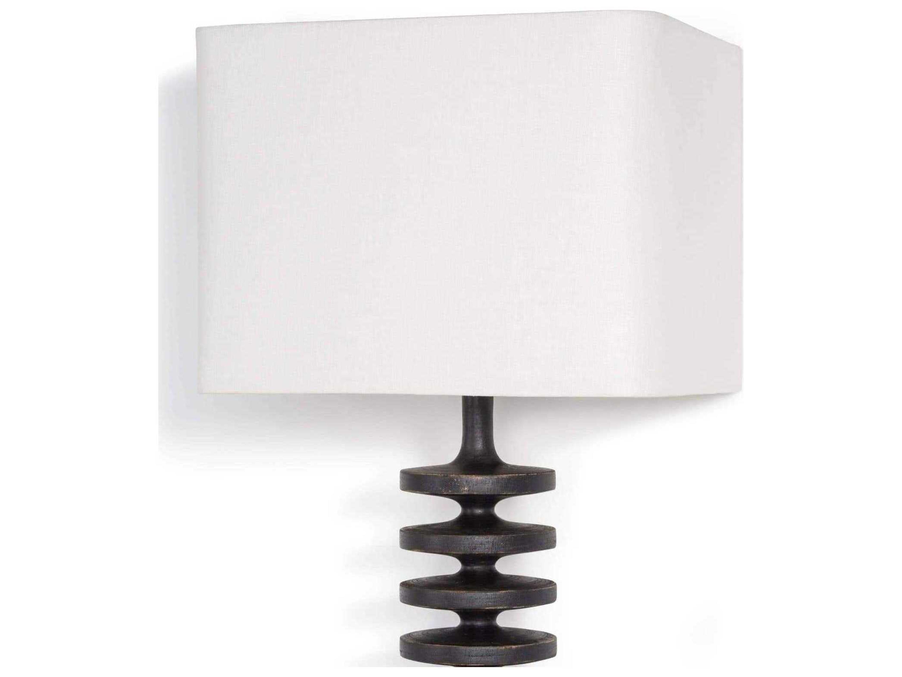 Regina Andrew Fishbone 1-Light Ebony White Wall Sconce
