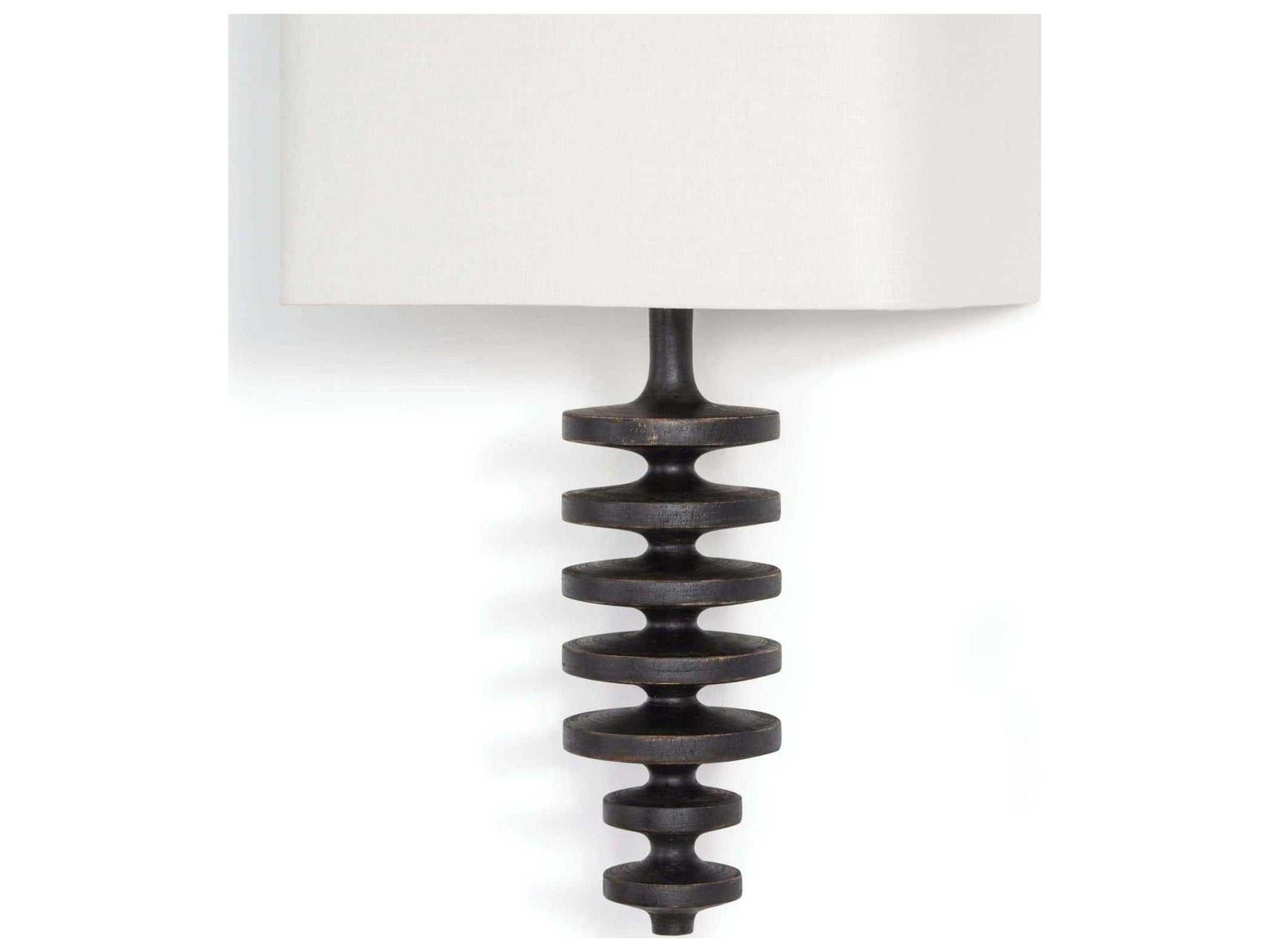 Regina Andrew Fishbone 1-Light Ebony White Wall Sconce
