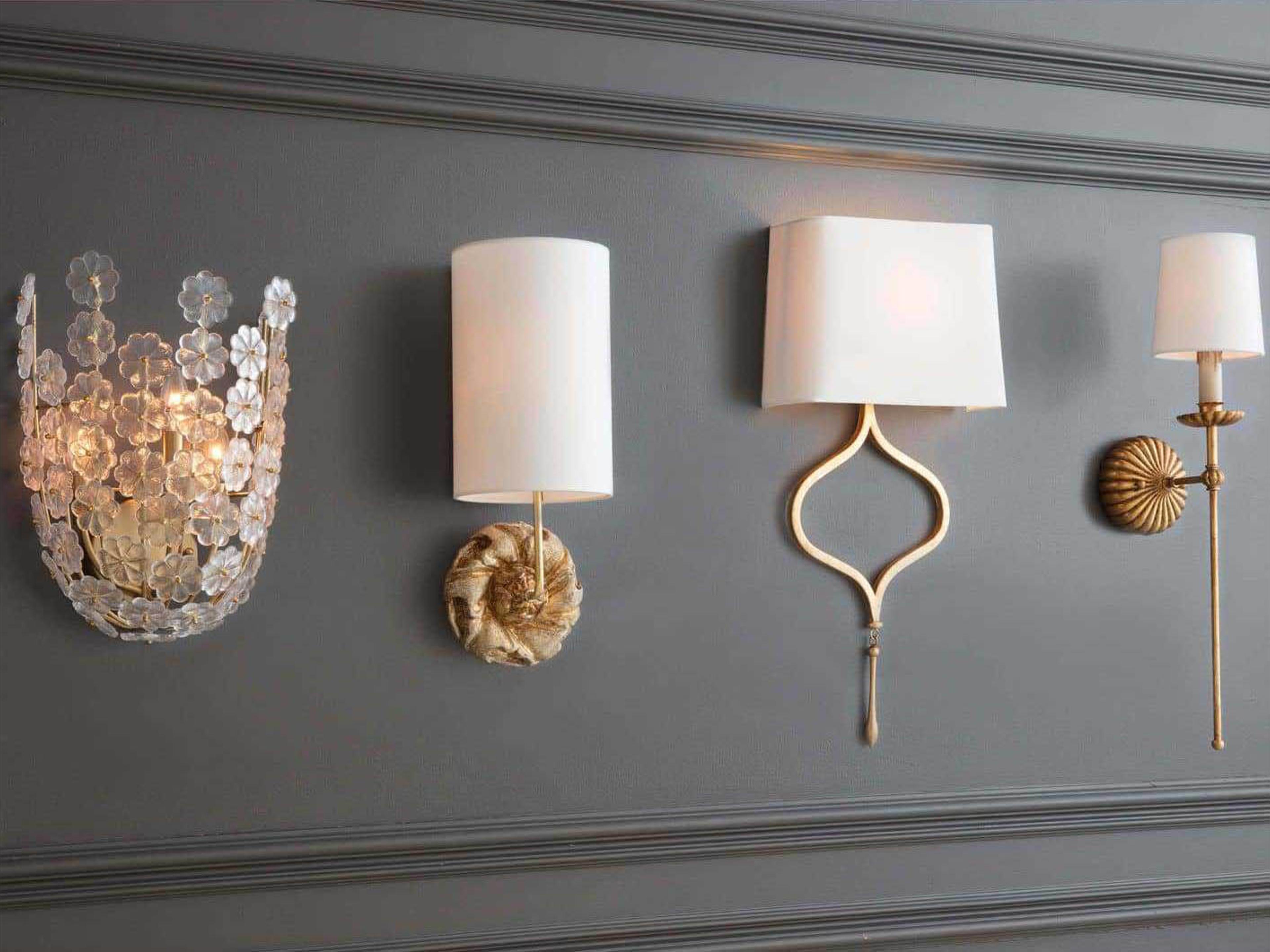 Regina Andrew Clove 1-Light Antique Gold Leaf Wall Sconce