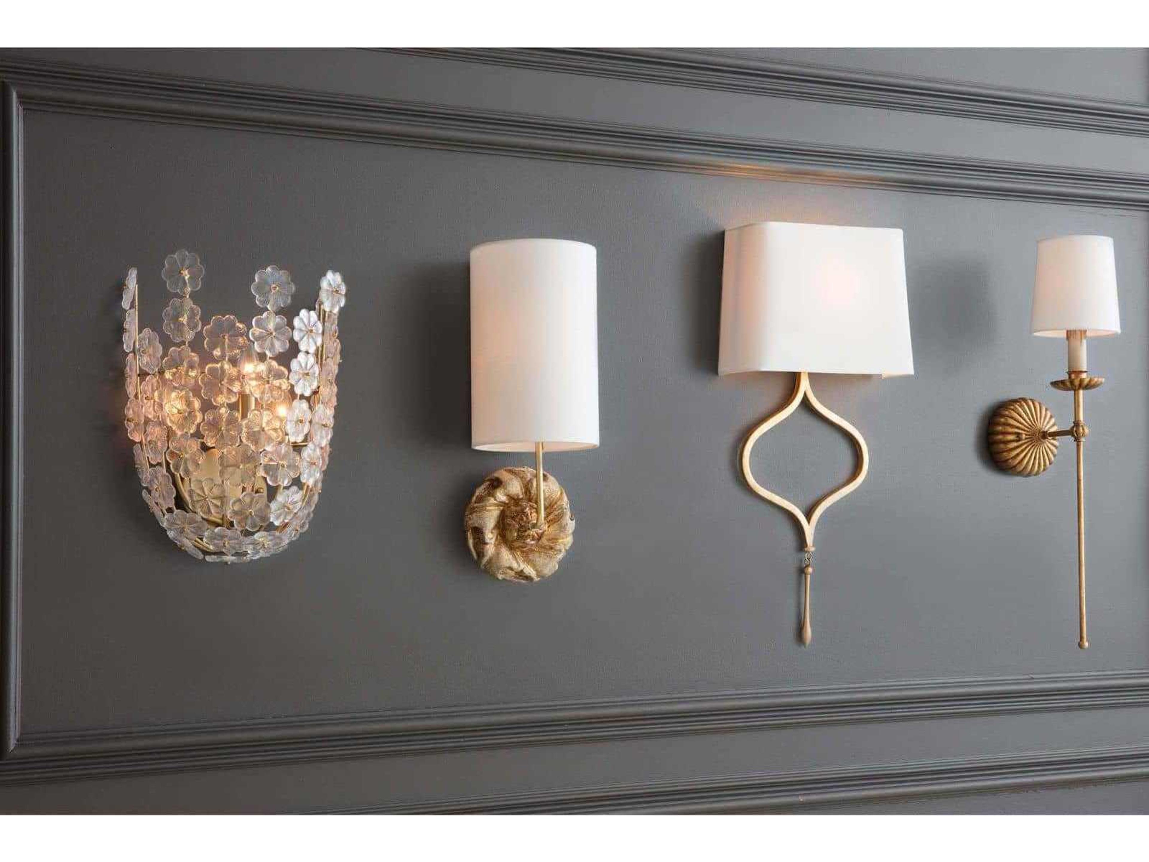 Regina Andrew Charlotte 3-Light Natural Brass Wall Sconce