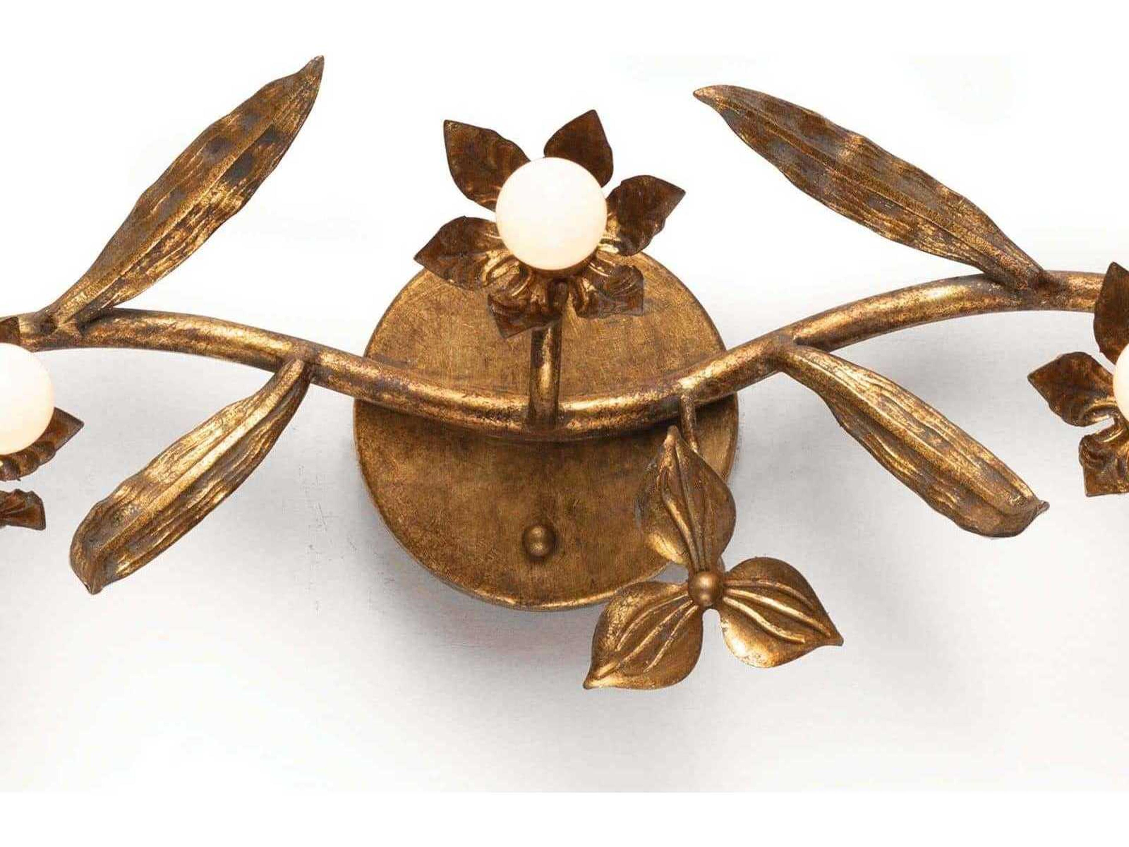 Regina Andrew Trillium 5-Light Brass Wall Sconce