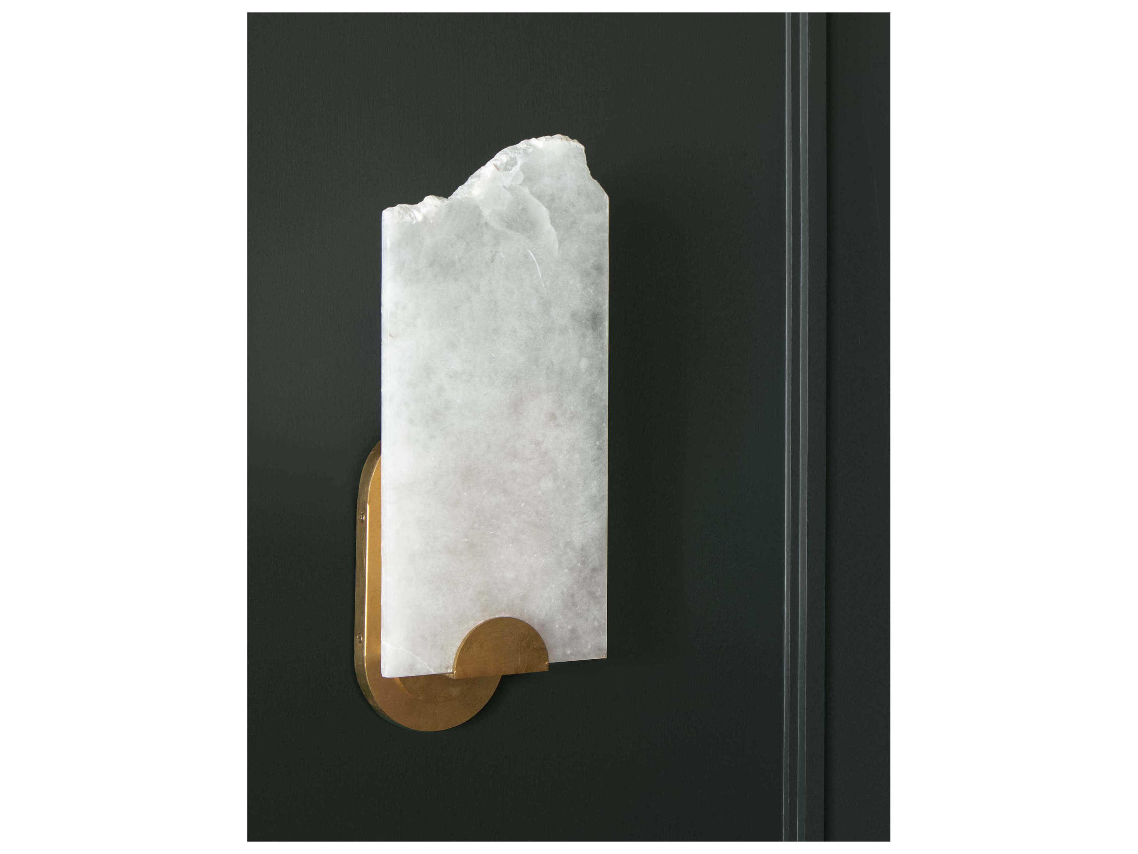 Regina Andrew 1-Light Natural Stone White Wall Sconce