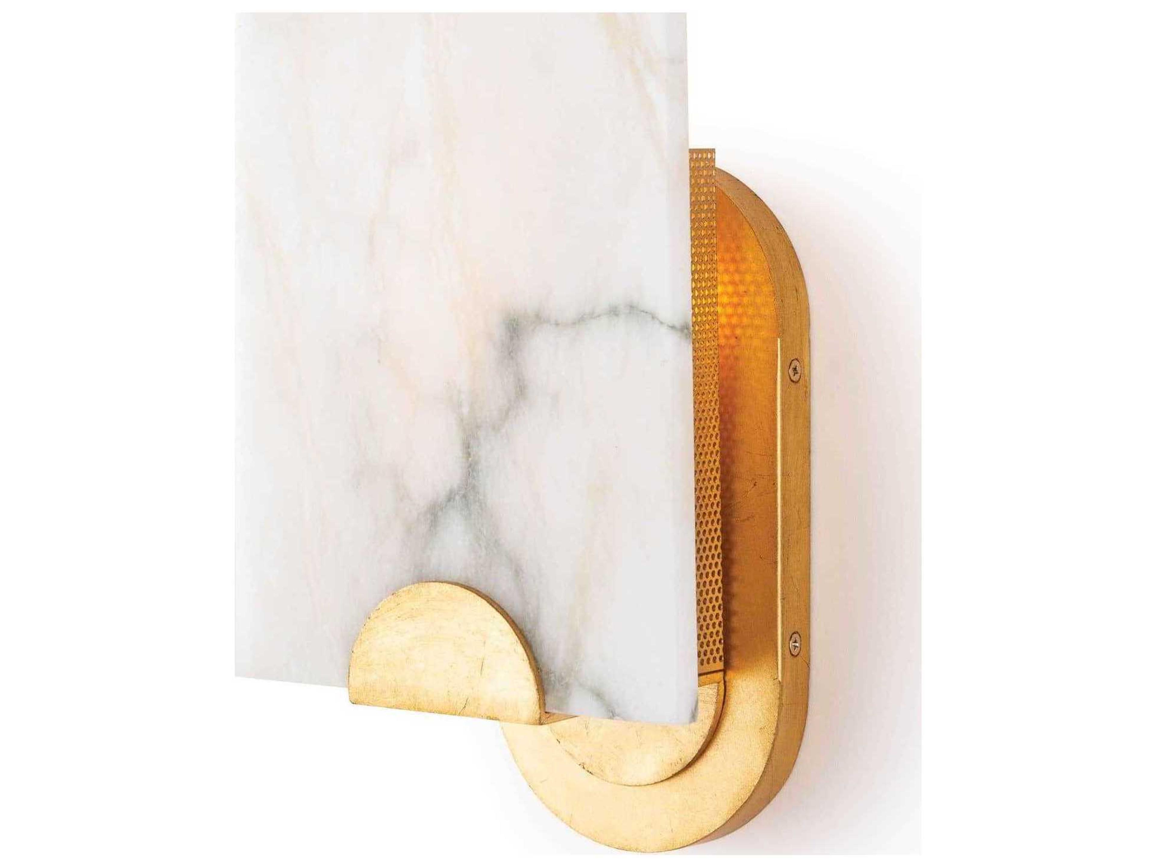Regina Andrew 1-Light Natural Stone White Wall Sconce