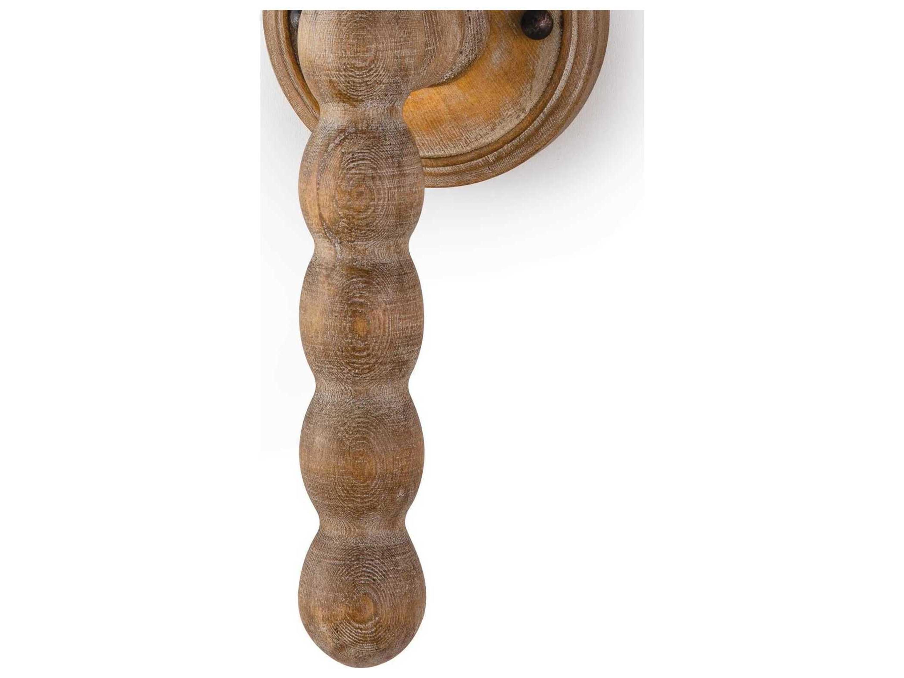 Regina Andrew 1-Light Natural Blackened Steel Brown Wall Sconce