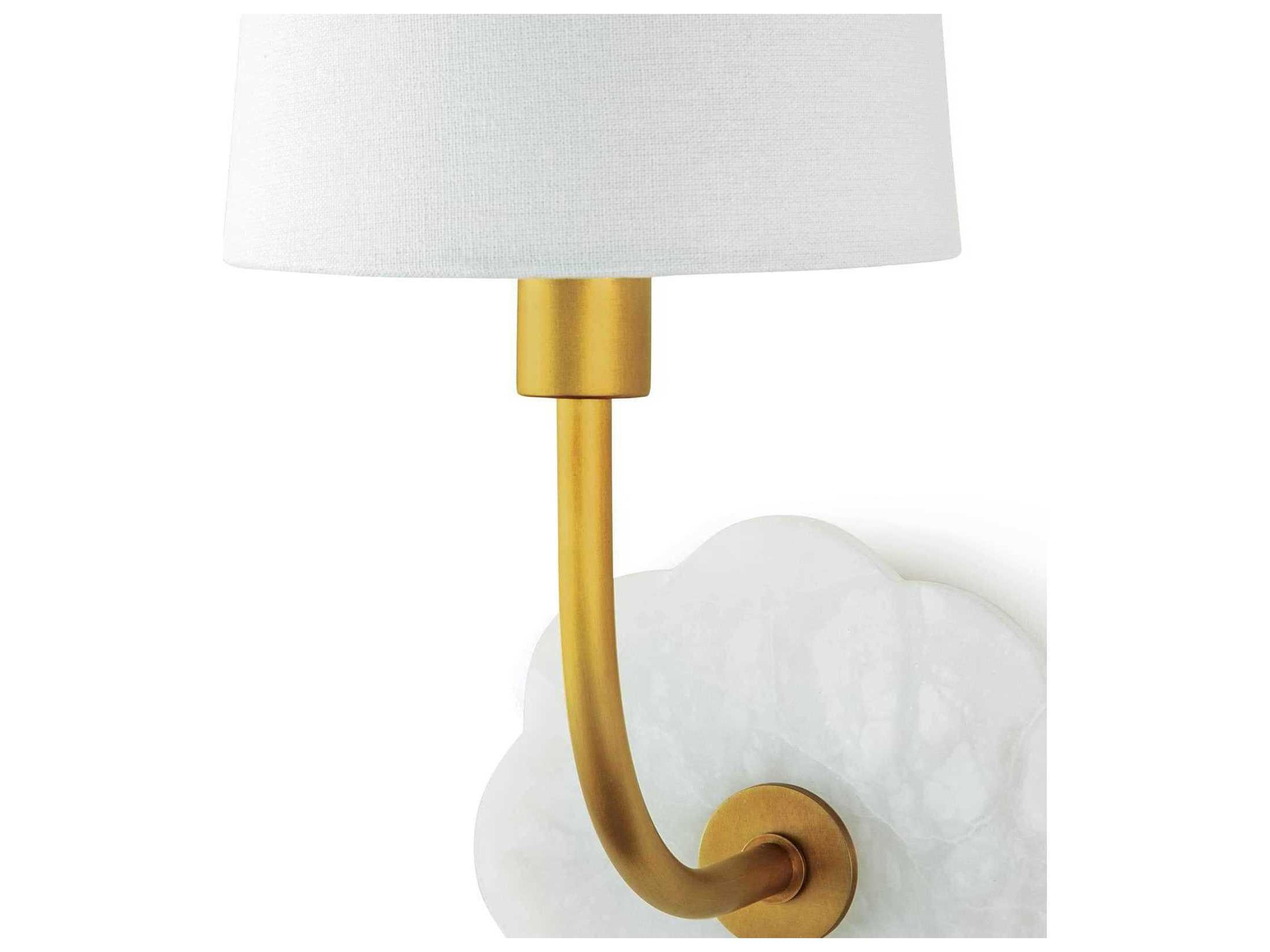 Regina Andrew 1-Light Natural Stone White Wall Sconce