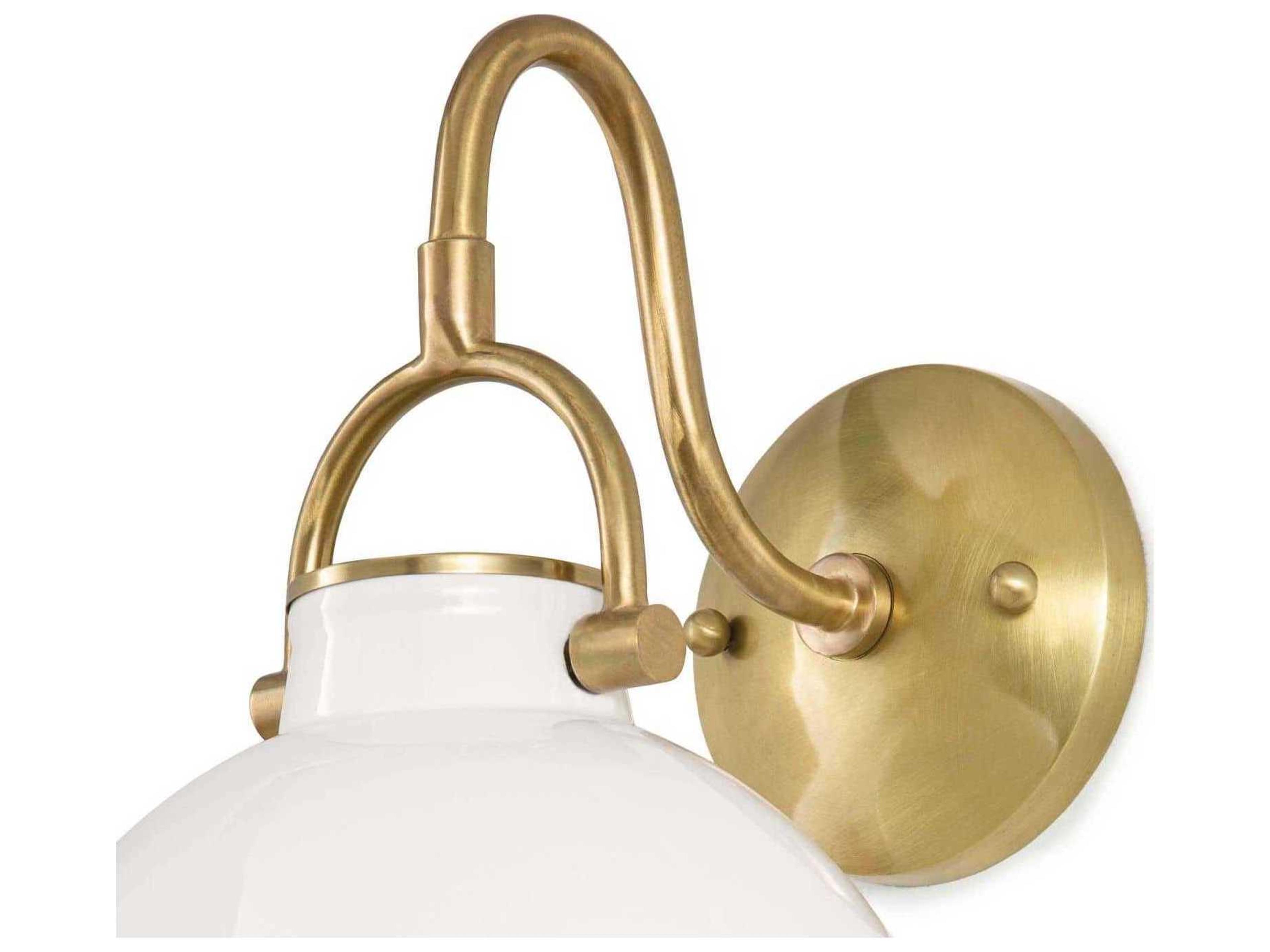 Regina Andrew Eloise 1-Light White Wall Sconce