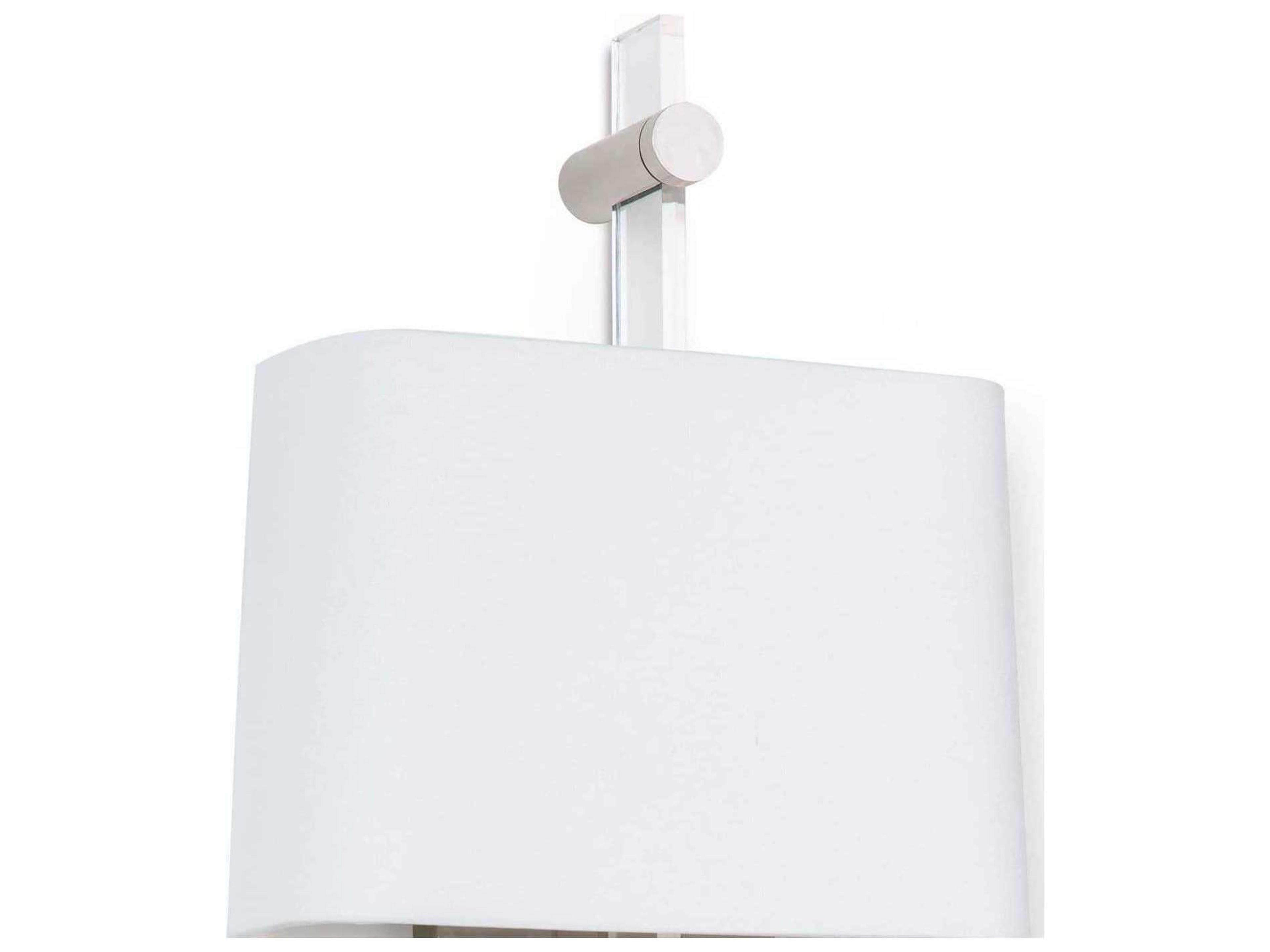 Regina Andrew Taurus 2-Light Clear Nickel Wall Sconce