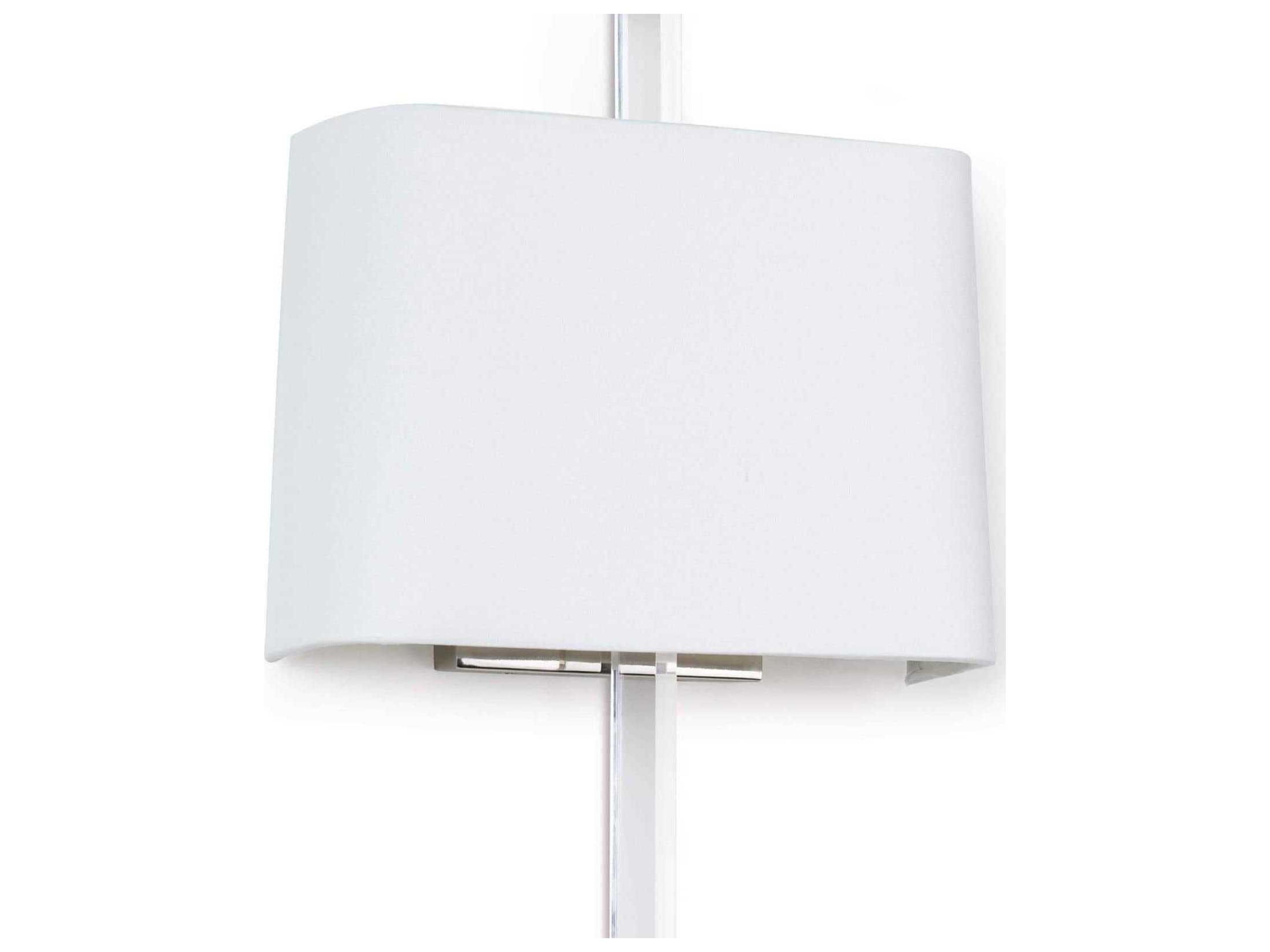Regina Andrew Taurus 2-Light Clear Nickel Wall Sconce
