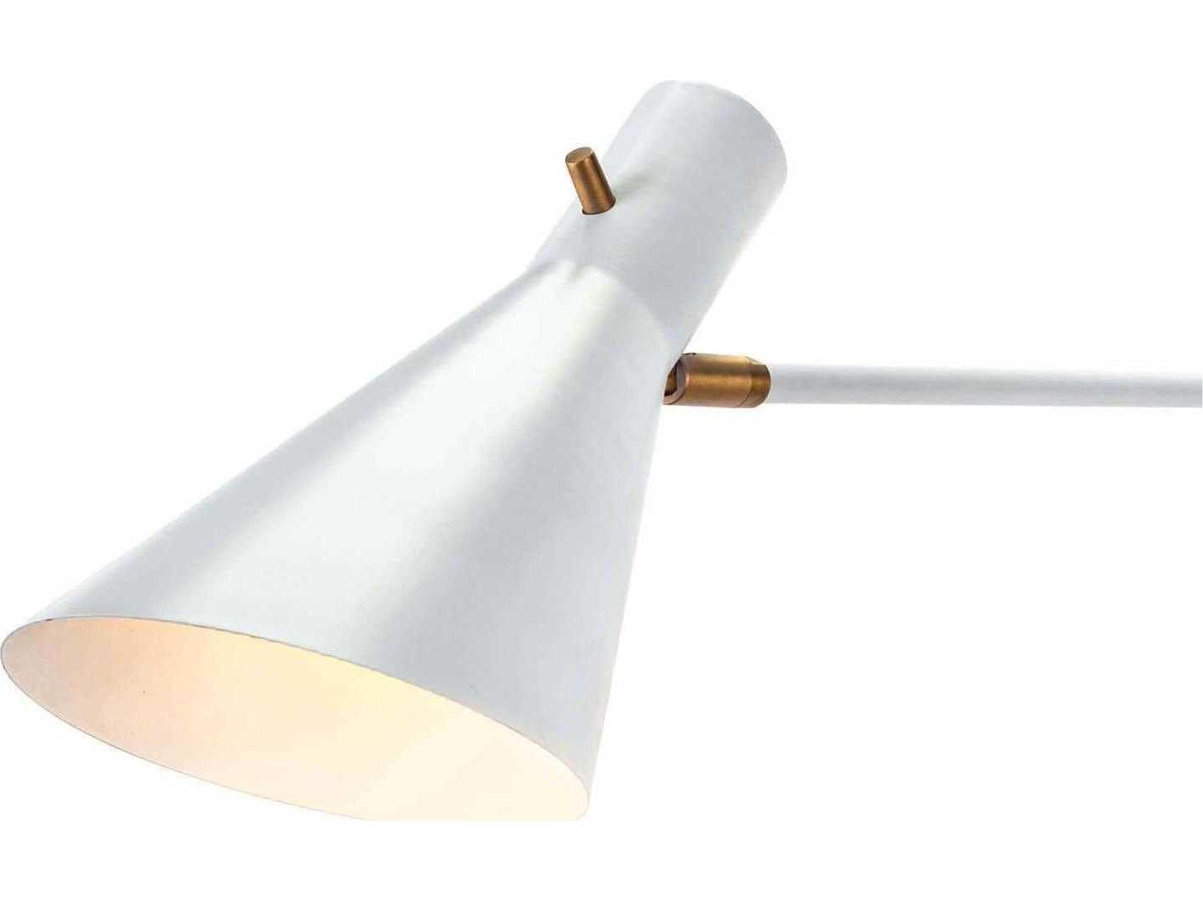 Regina Andrew Spyder 2-Light White Wall Sconce