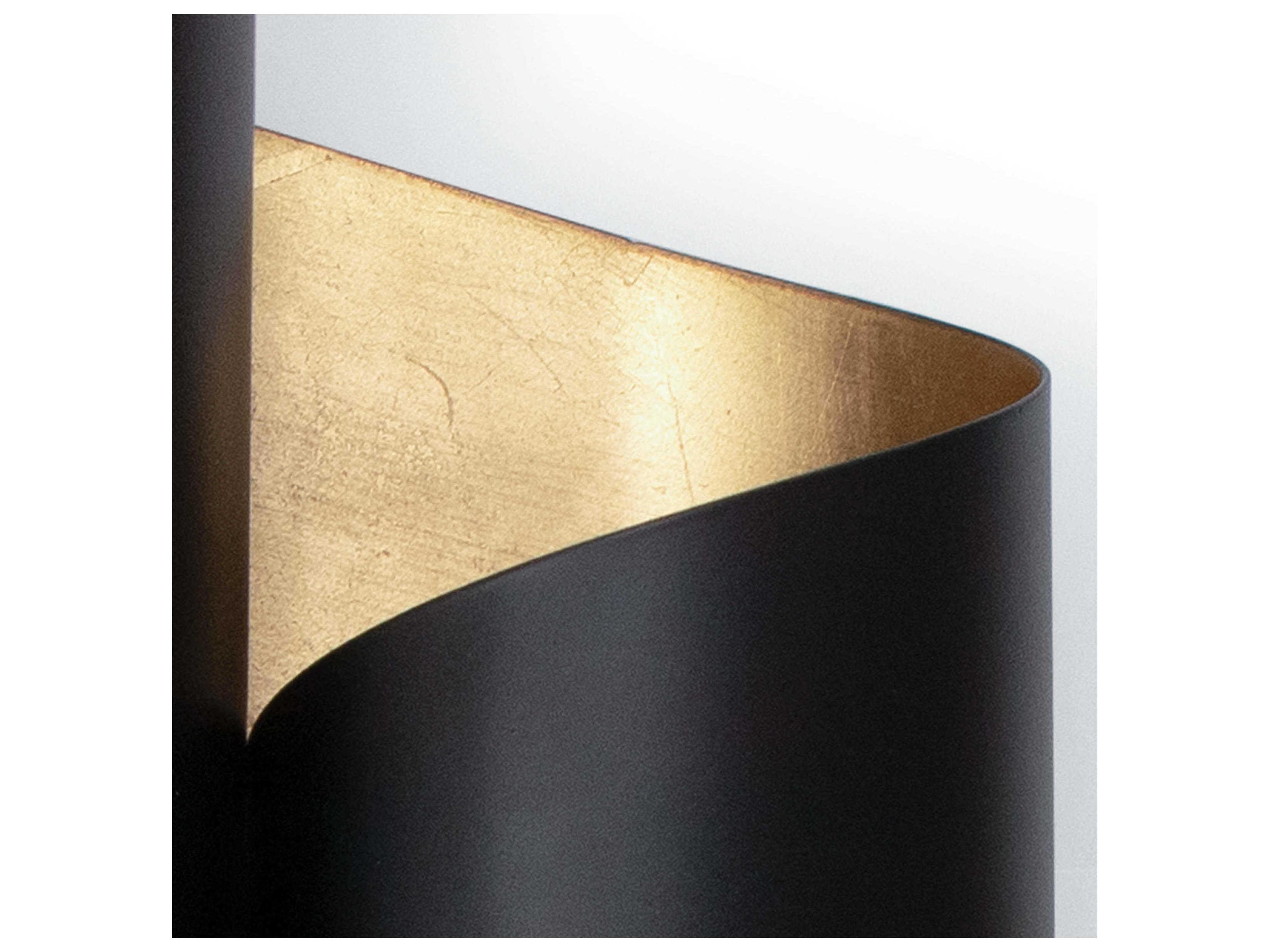 Regina Andrew Folio 2-Light Black Wall Sconce