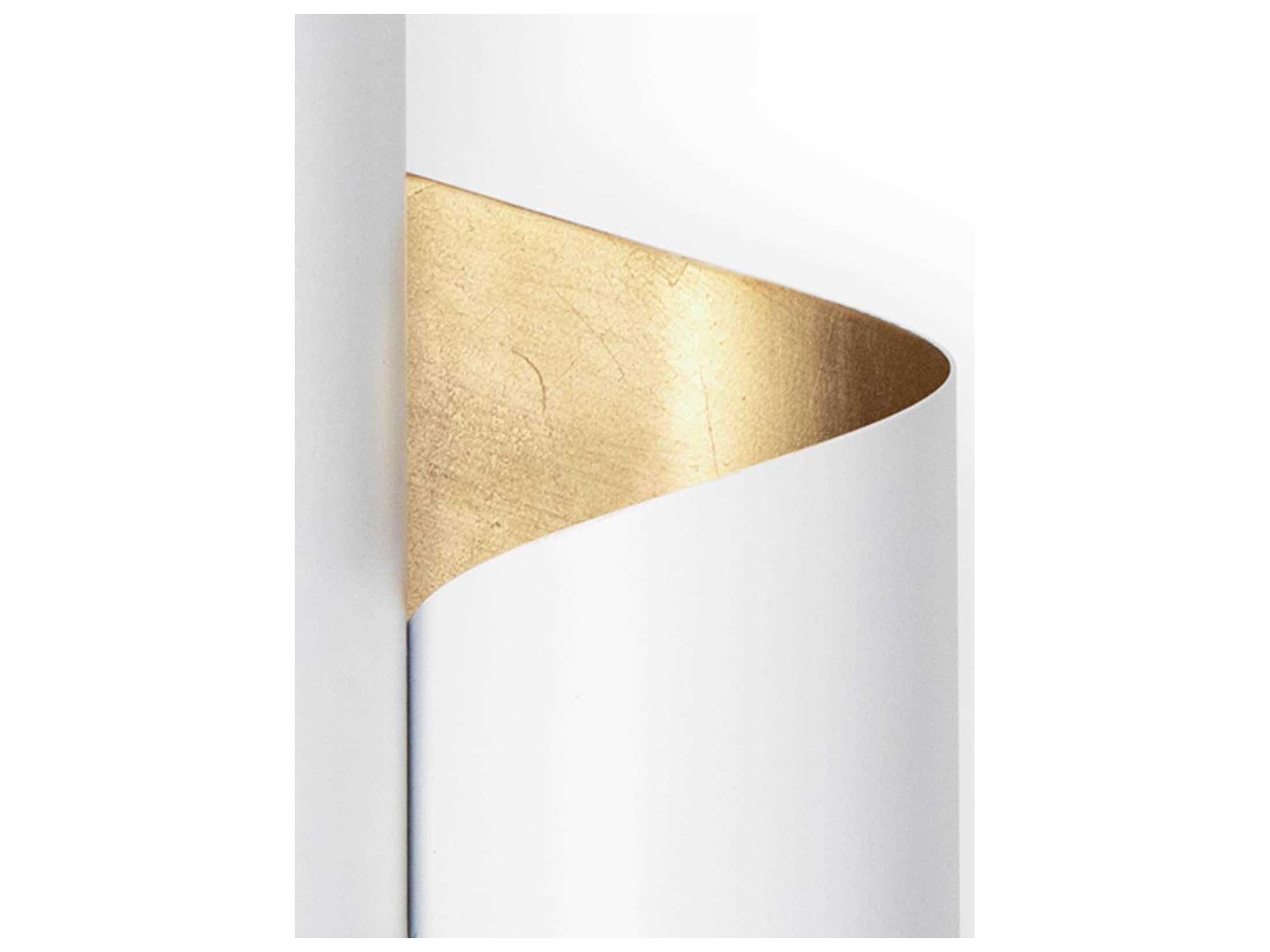 Regina Andrew Folio 2-Light White Wall Sconce