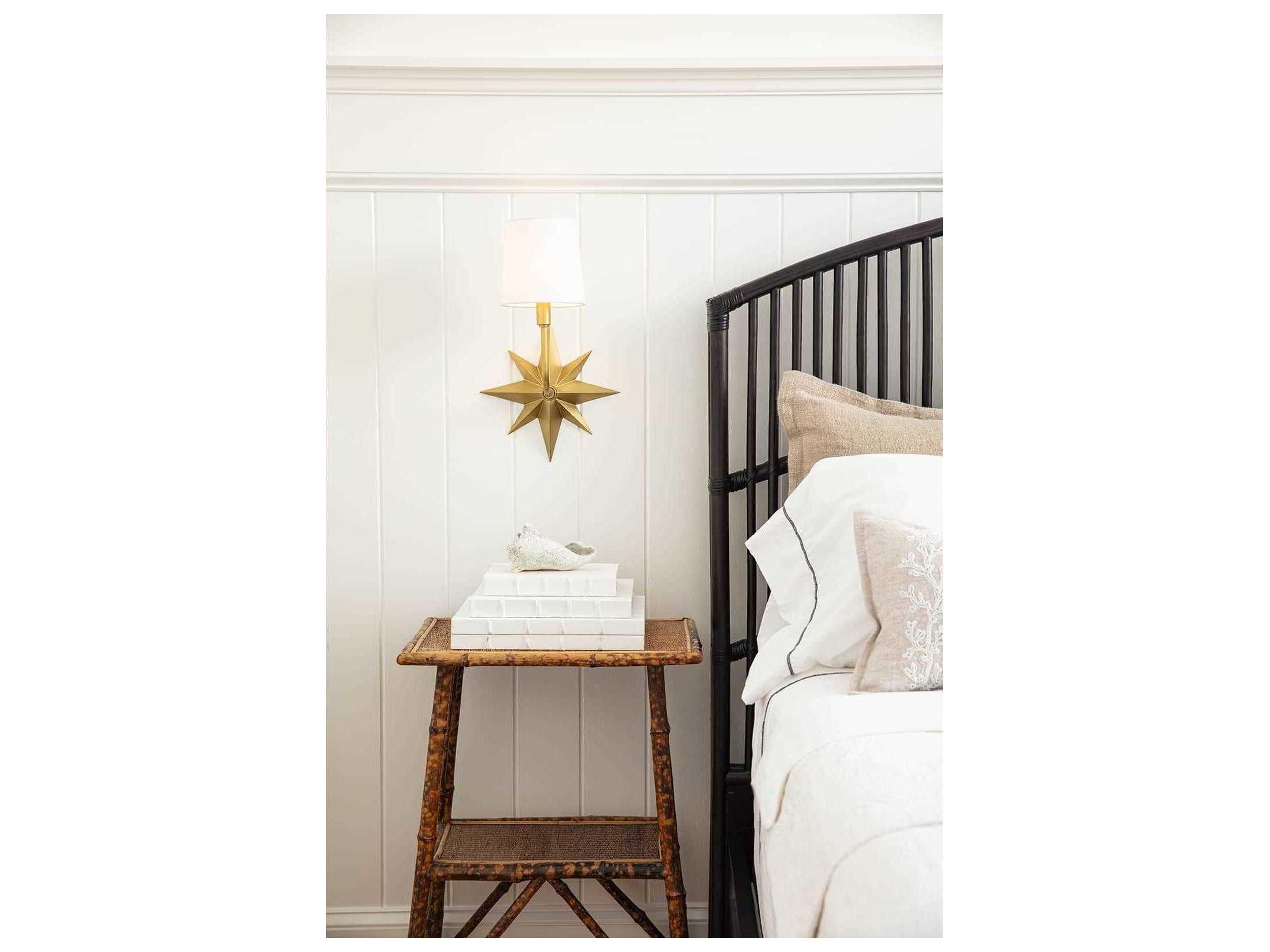 Regina Andrew 1-Light Natural Brass Wall Sconce